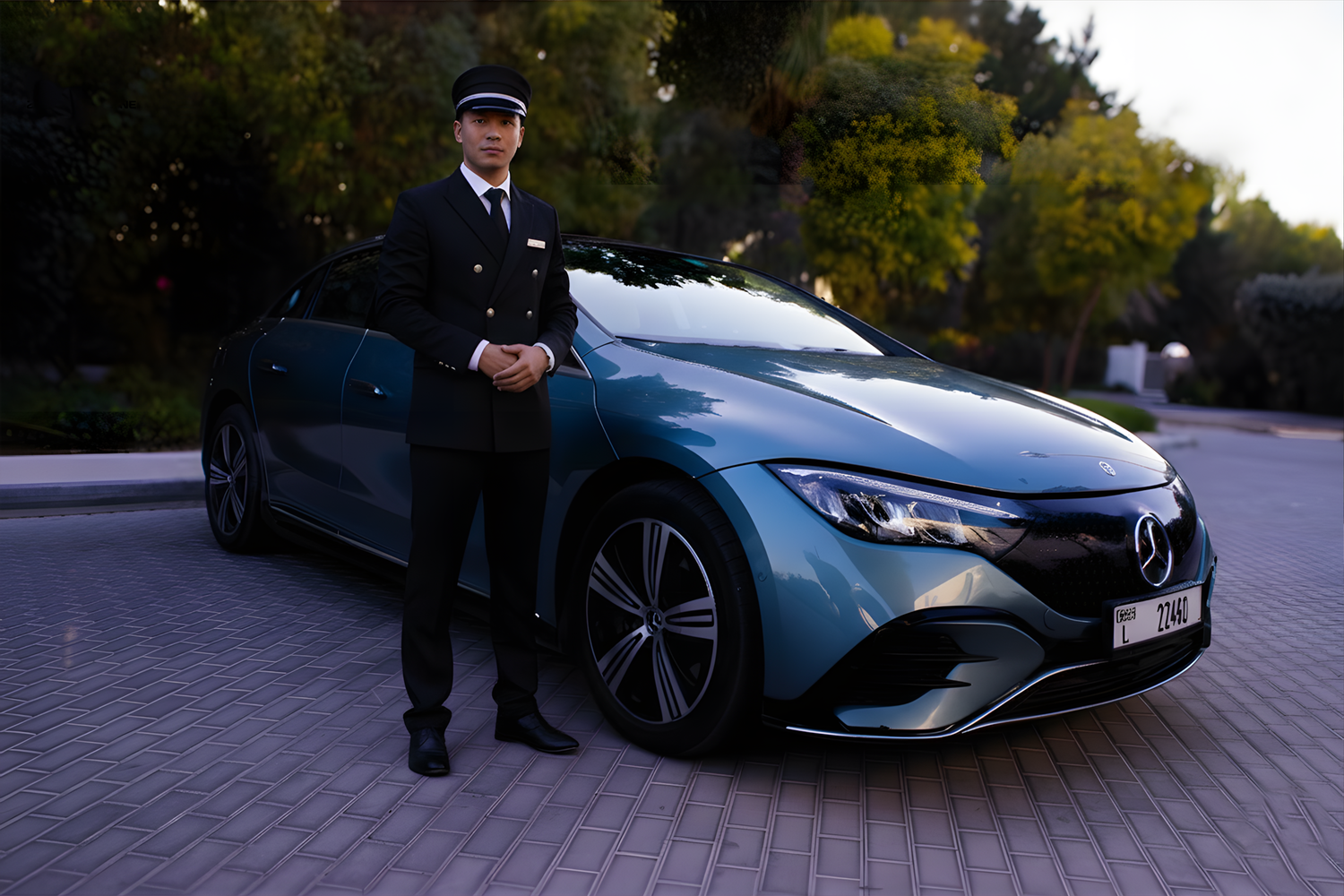 Booking Mercedes Benz EQE chauffeur service