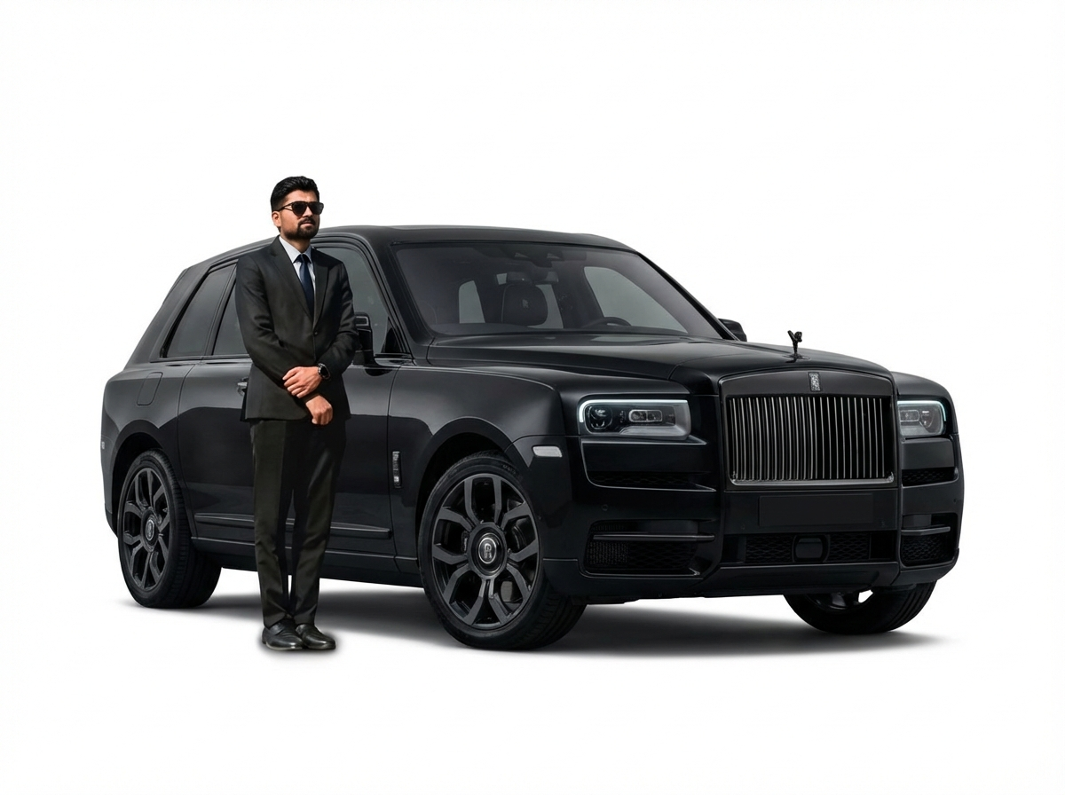 Booking Rolls Royce Cullinan Black Badge chauffeur service