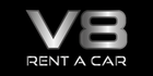 V8 Rent a Car logo