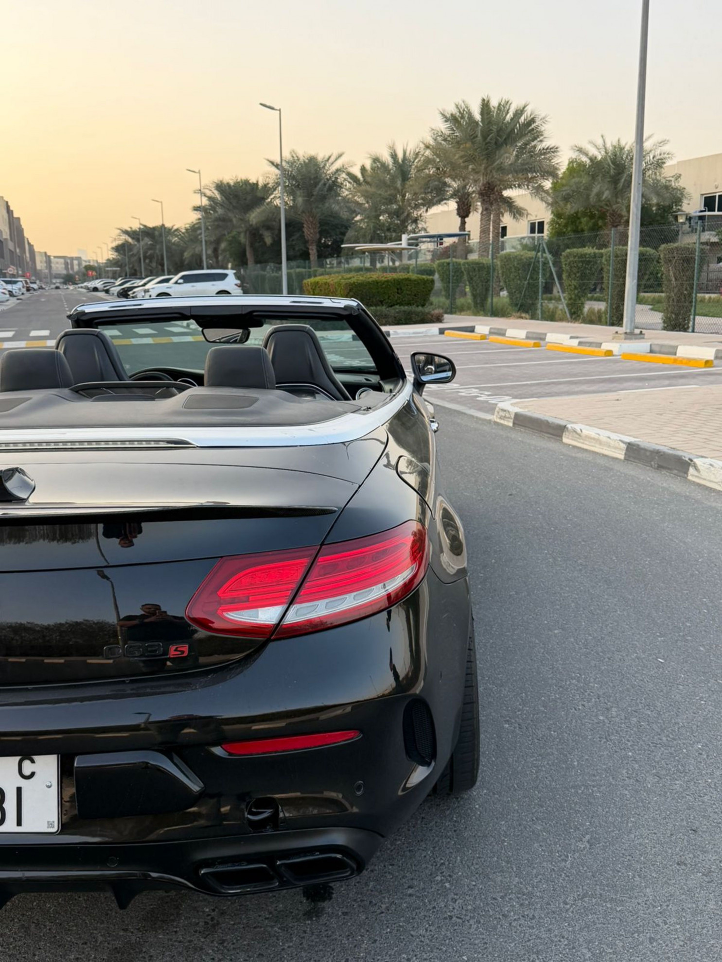 Black Mercedes Benz C63 AMG 2017