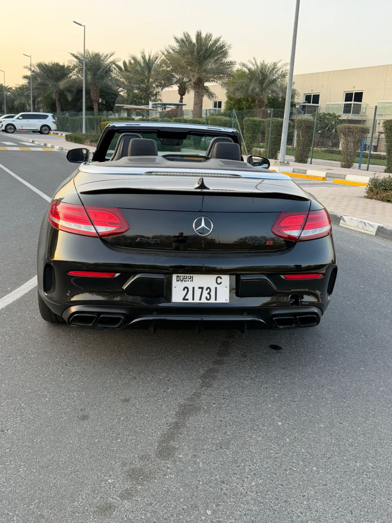 Black Mercedes Benz C63 AMG 2017