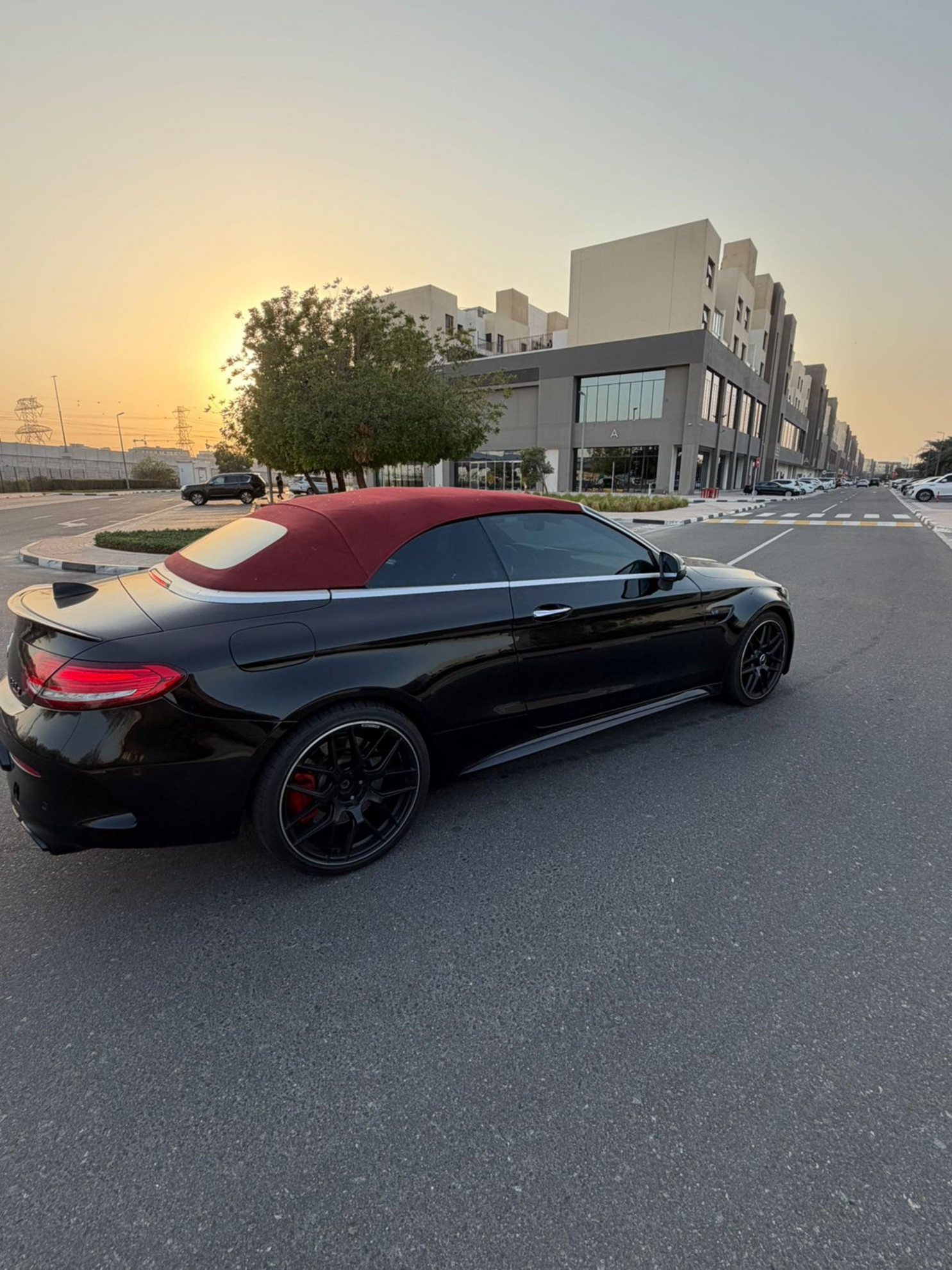 Black Mercedes Benz C63 AMG 2017