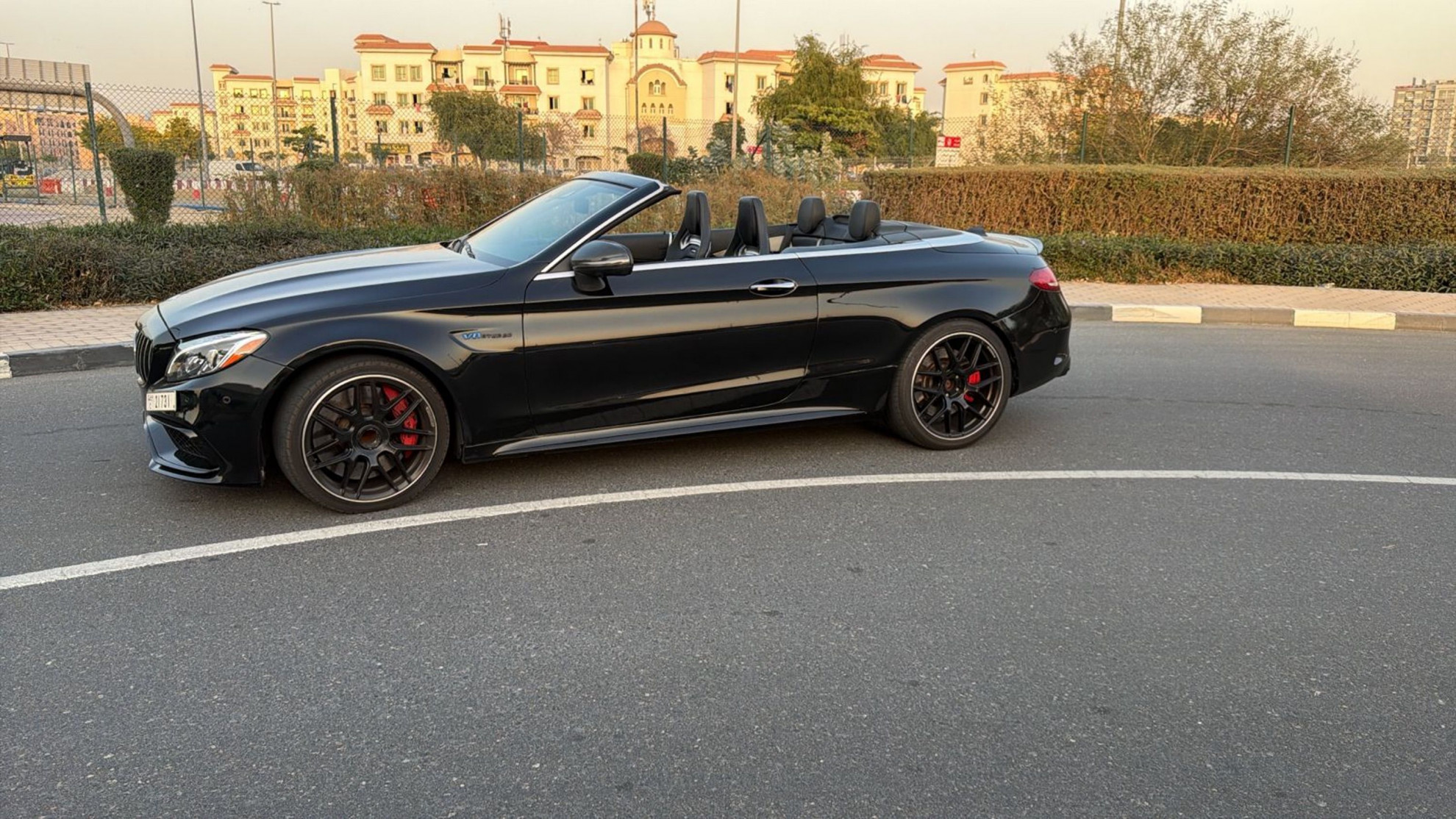 Black Mercedes Benz C63 AMG 2017