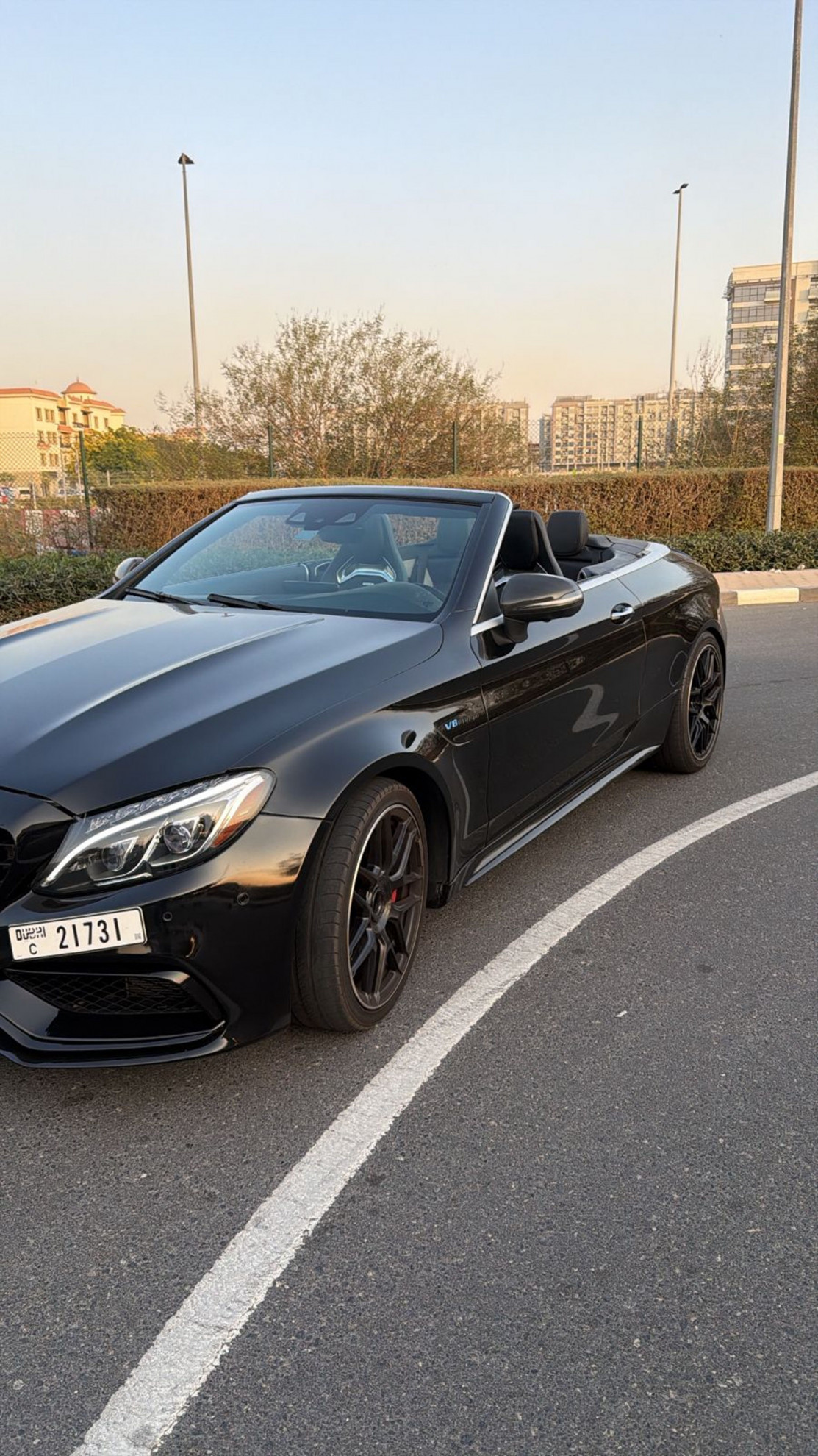 Noir Mercedes Benz C63 AMG 2017