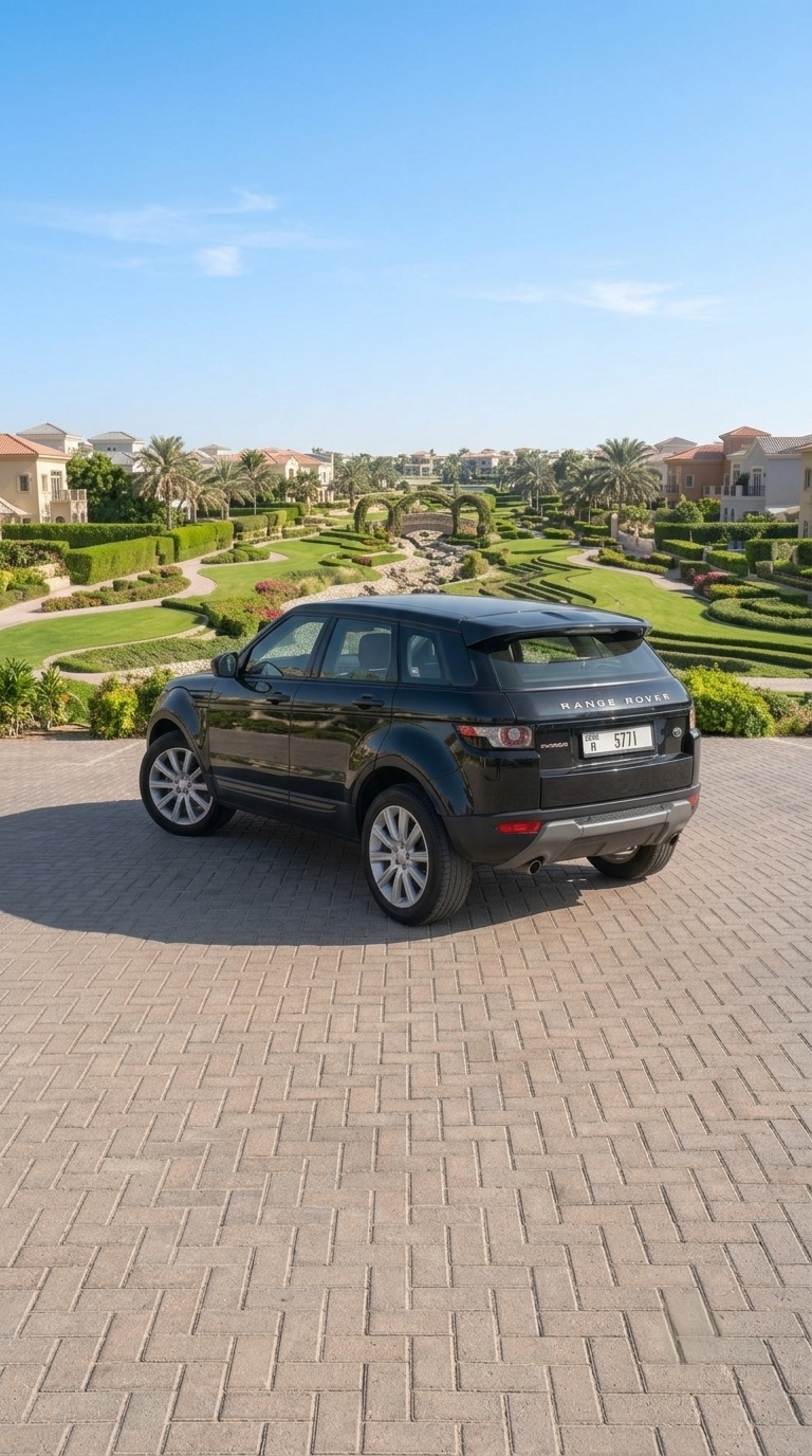 Black Land Rover Range Rover Evoque HSE 2019