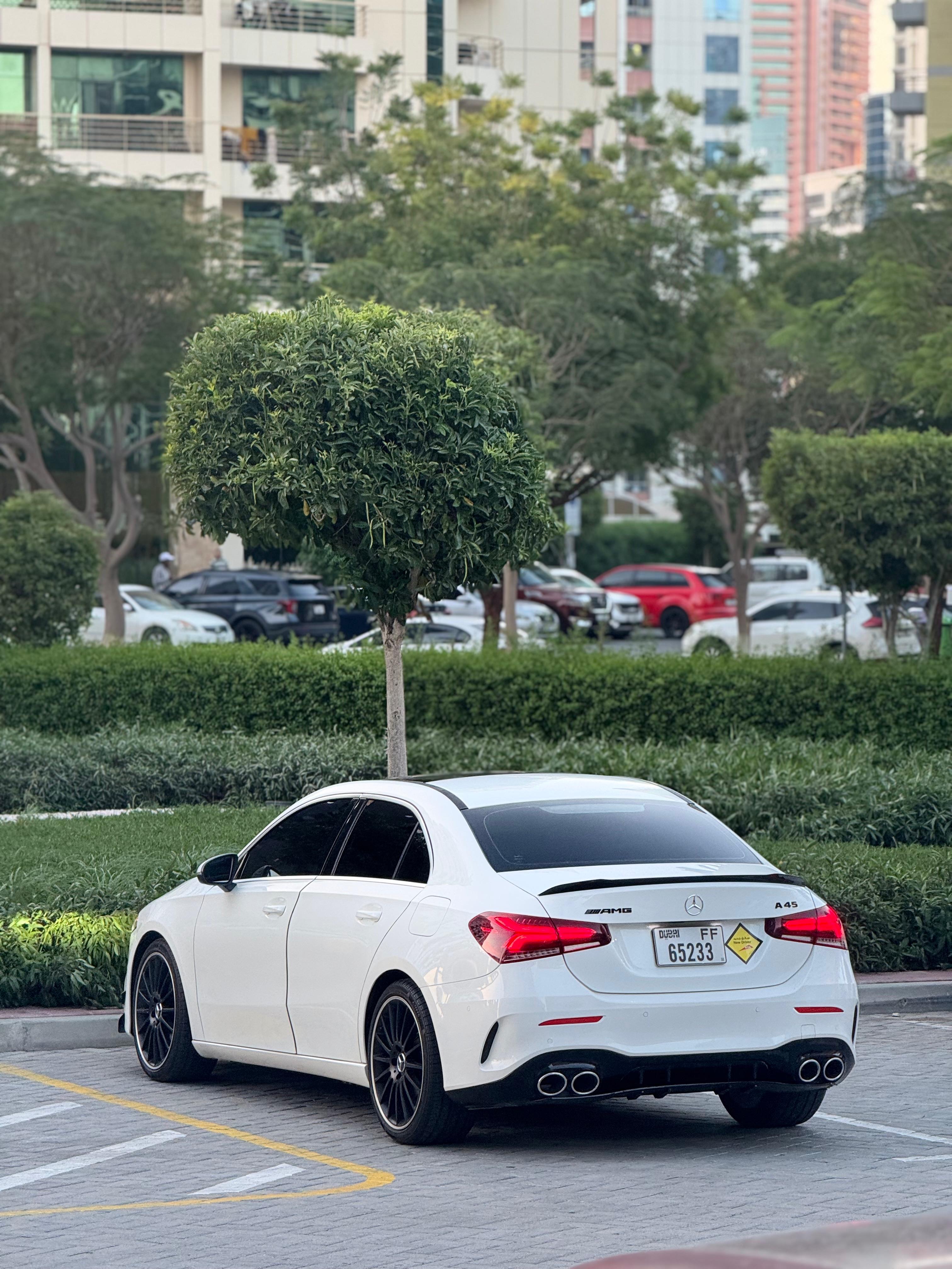 White Mercedes Benz A220 2019
