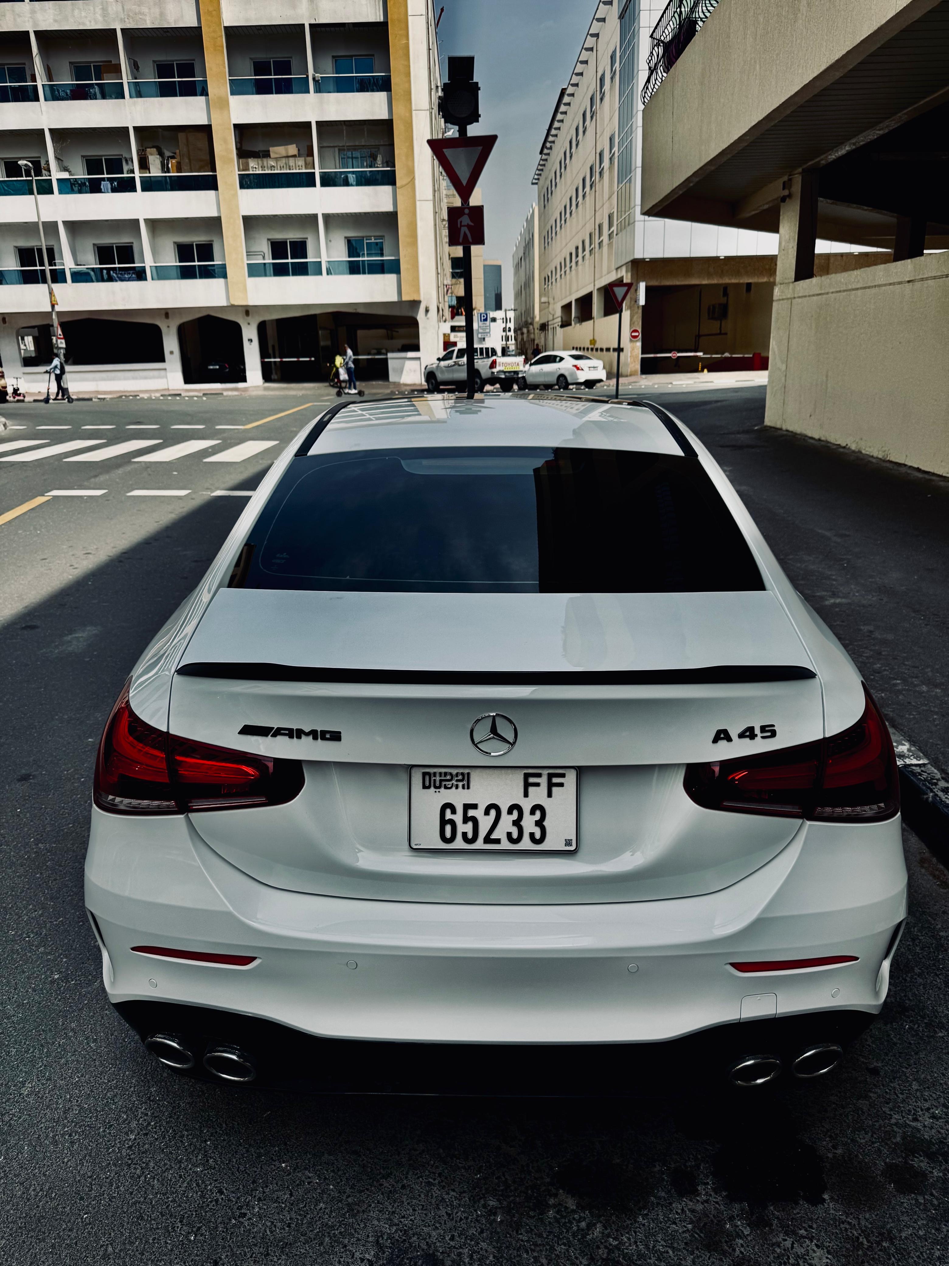 White Mercedes Benz A220 2019