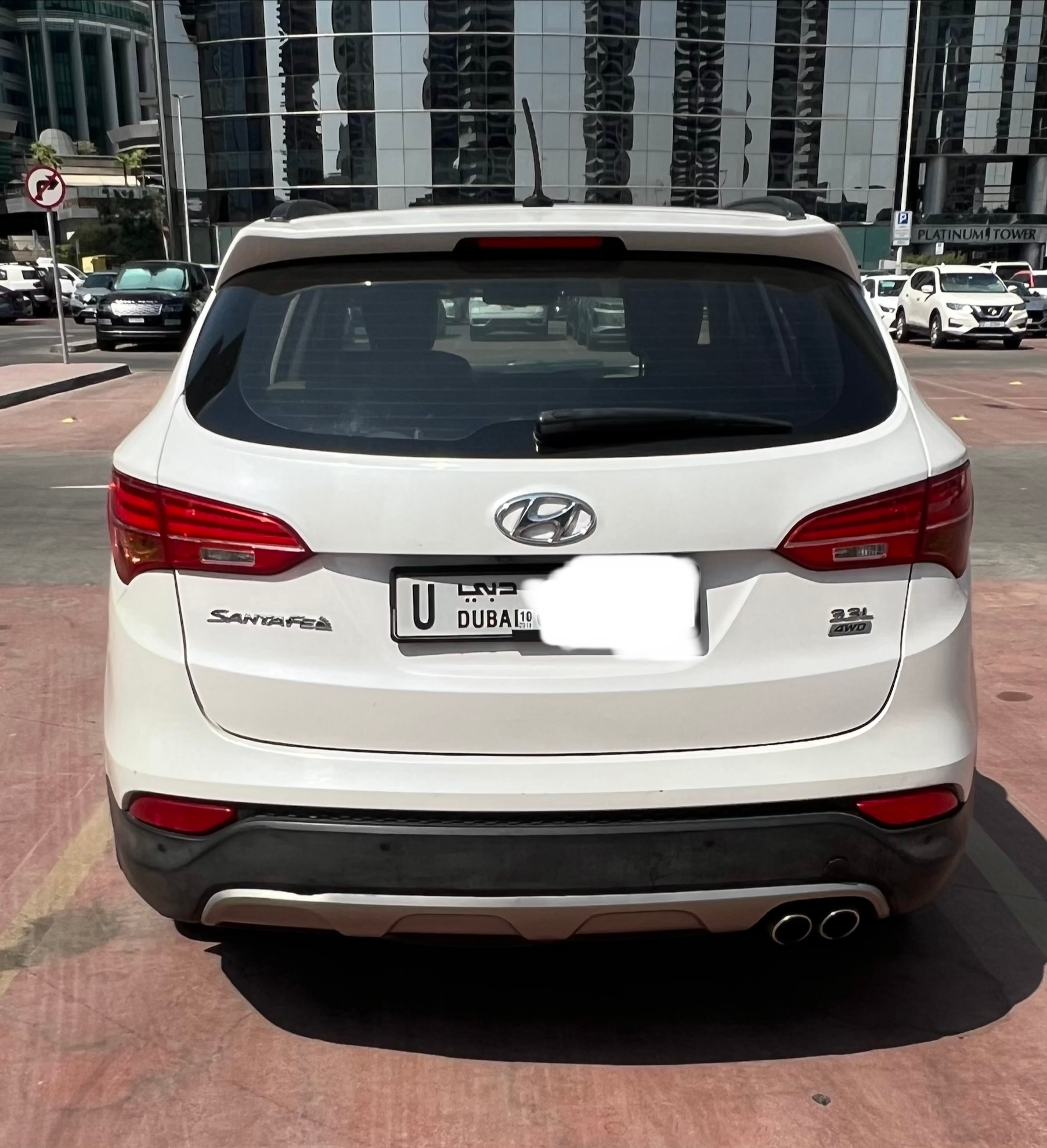 Blanc Hyundai Santa Fe GLS Top 2015