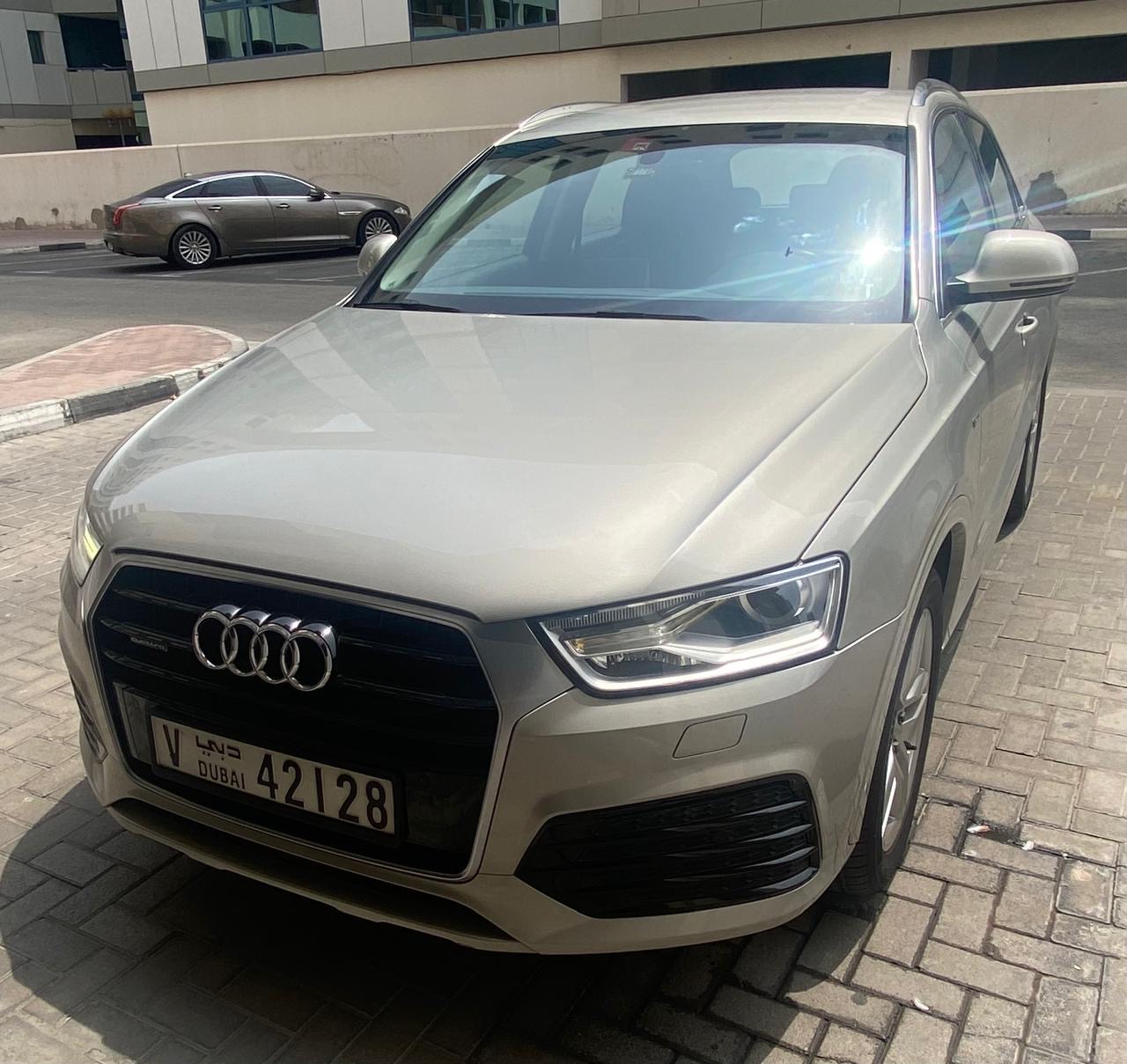 Beige Audi Q3 S Line 2017