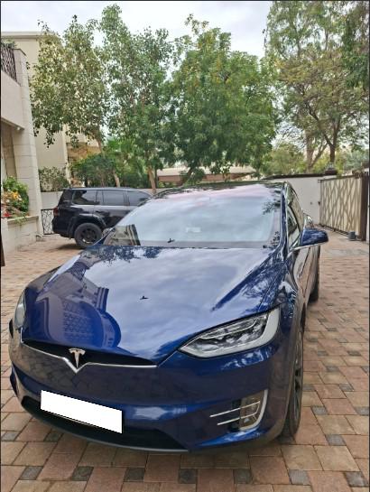蓝色 特斯拉 Model X 100D 2019