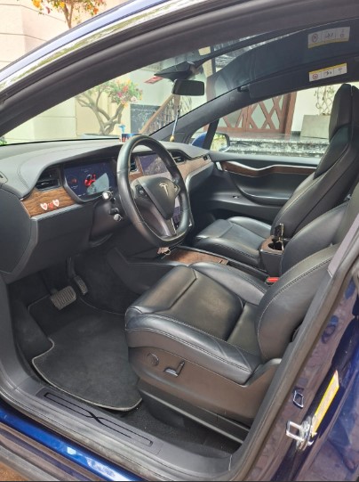 Blau Tesla Model X 100D 2019