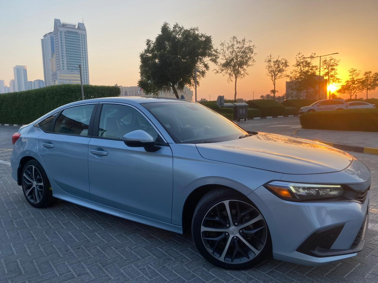 Blue Honda Civic Touring 2022