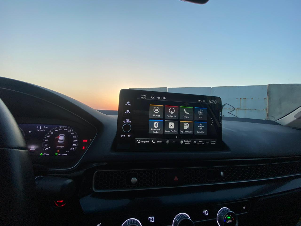 Blu Honda Civic Touring 2022
