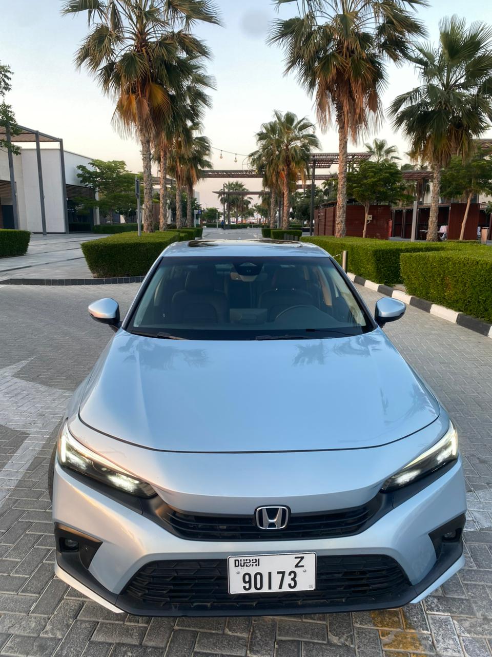 蓝色 本田 Civic Touring 2022