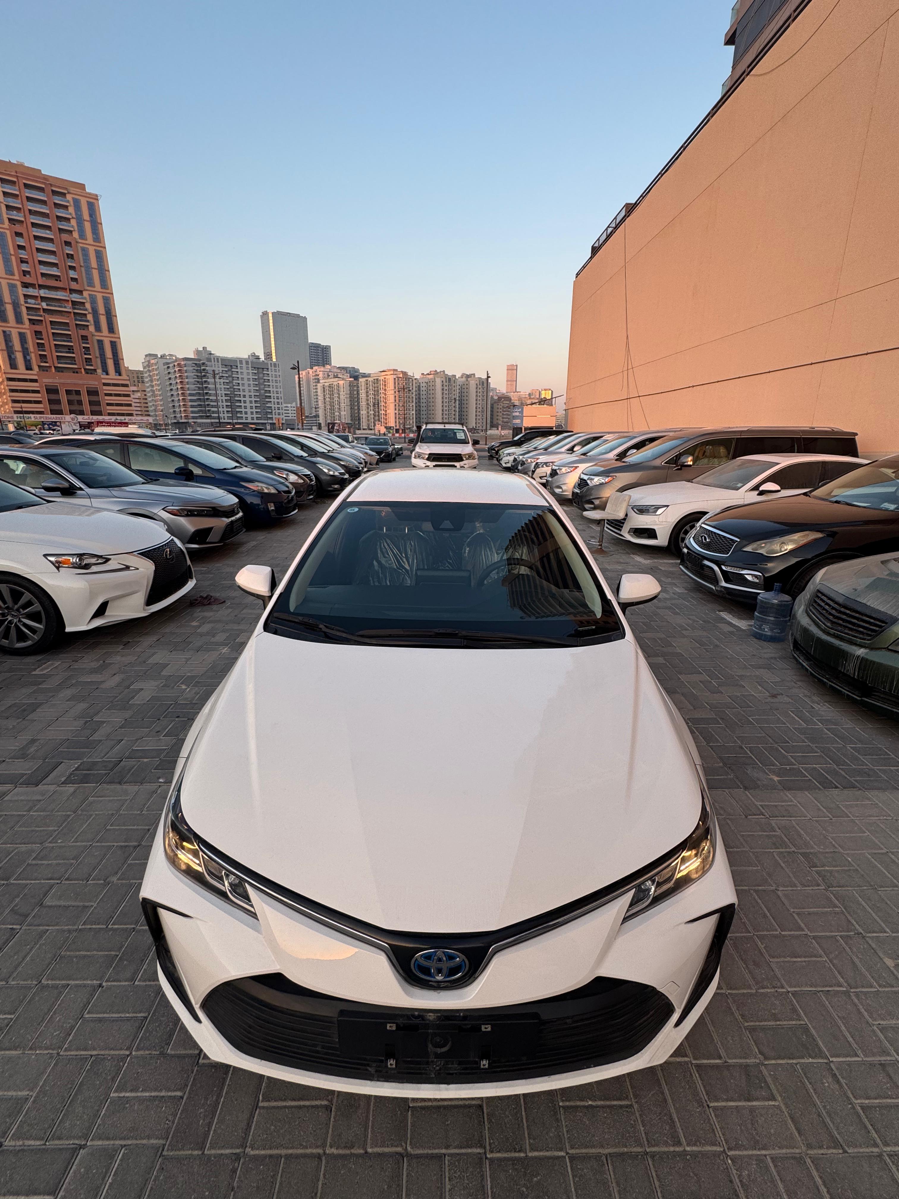 أبيض تويوتا Corolla Hybrid XLE 2022