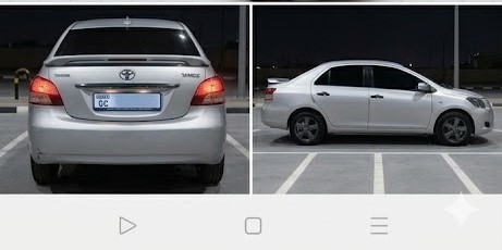 Silver Toyota Yaris Basic 2011