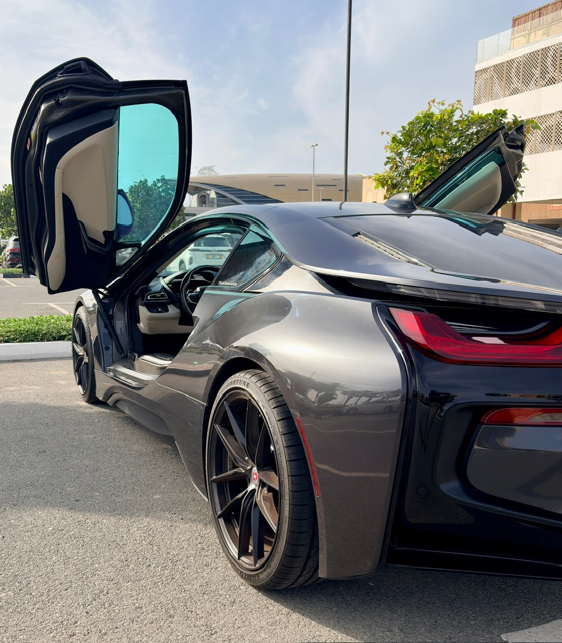 Dark Gray BMW i8 Coupe 2016