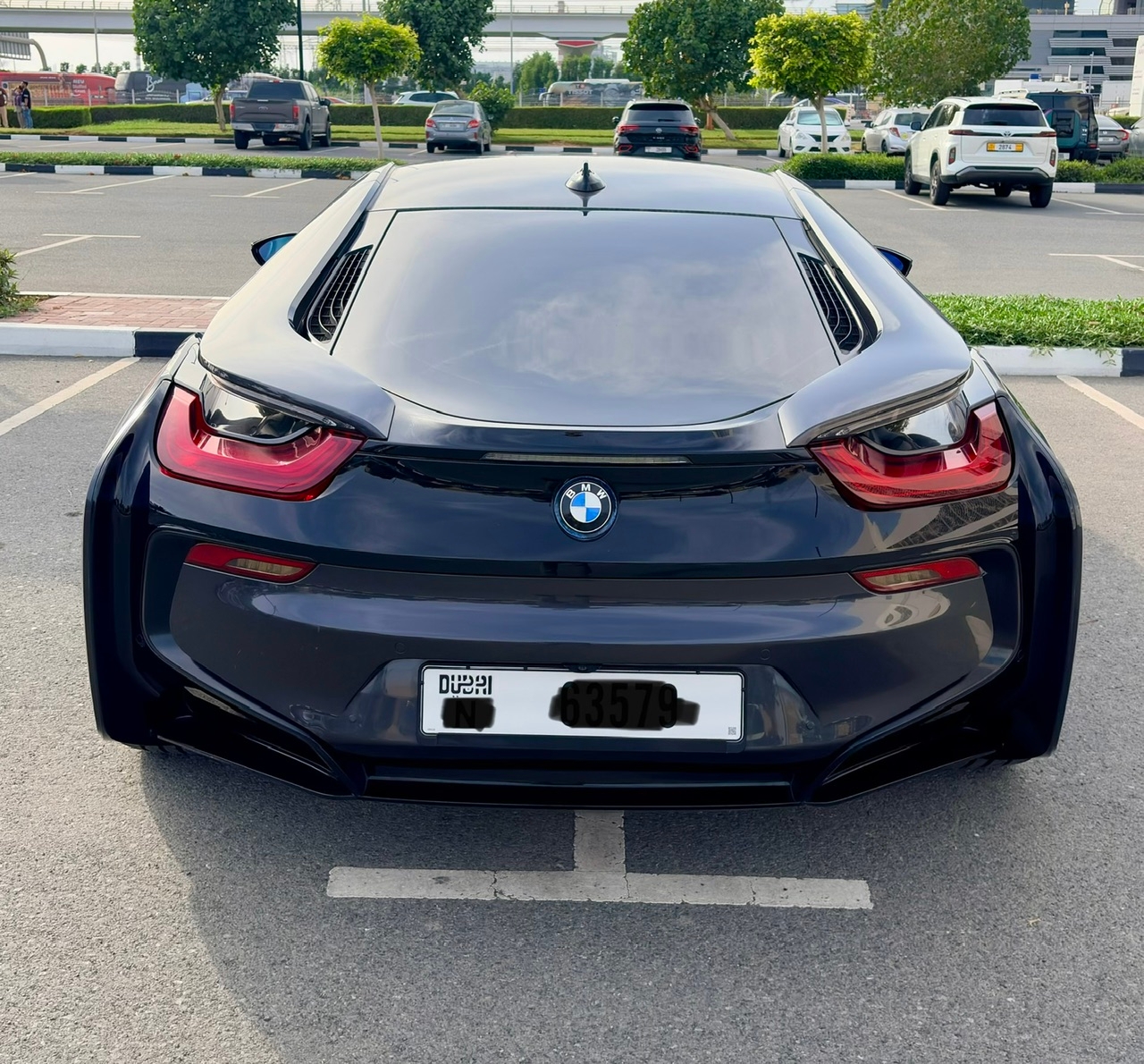 Dark Gray BMW i8 Coupe 2016