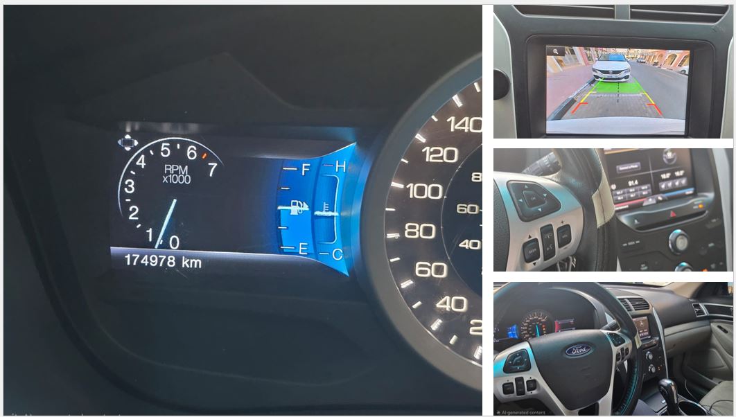 Blanc Ford Explorer XLT 2014