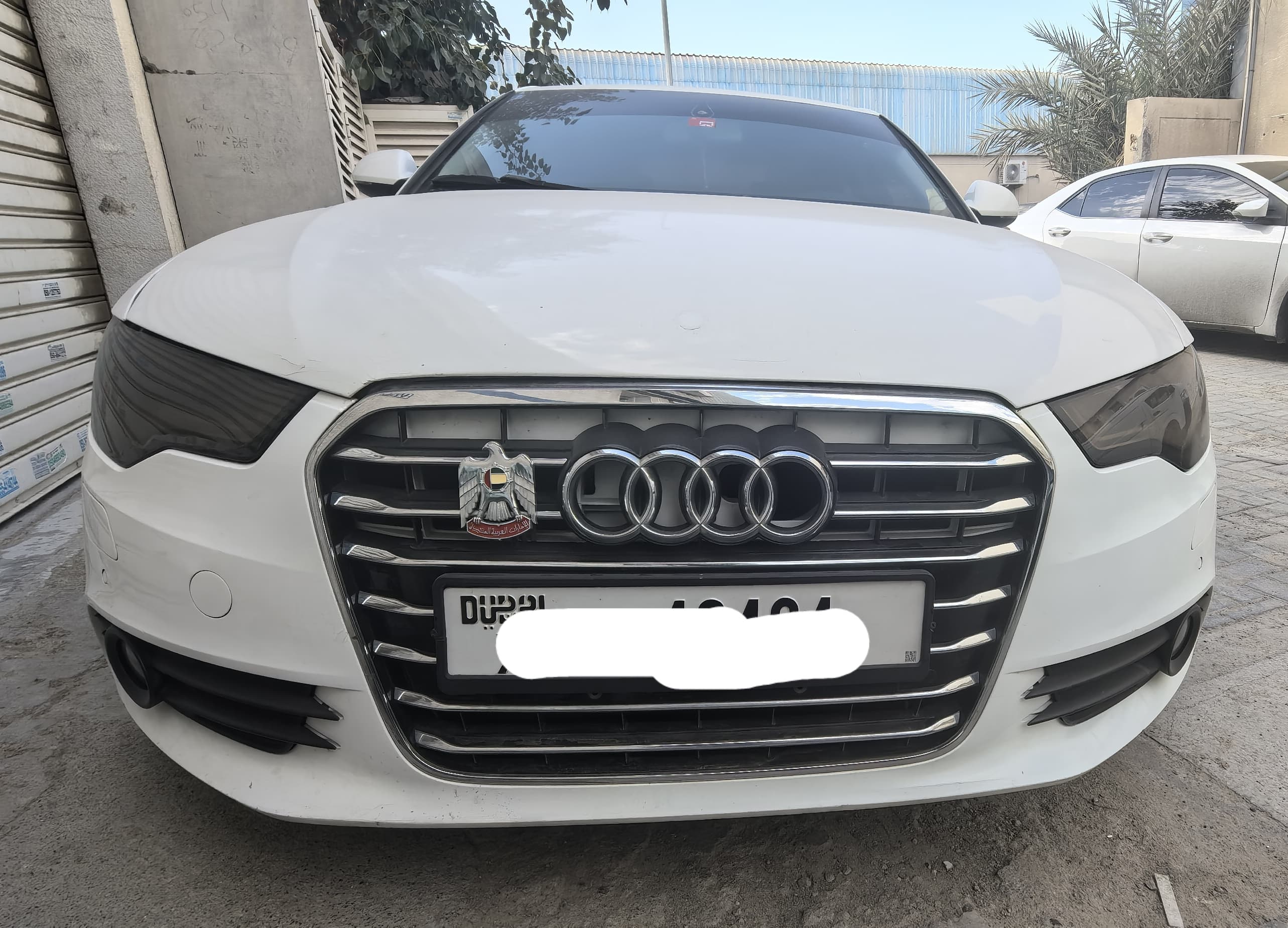 White Audi A6 2.0T Premium 2014