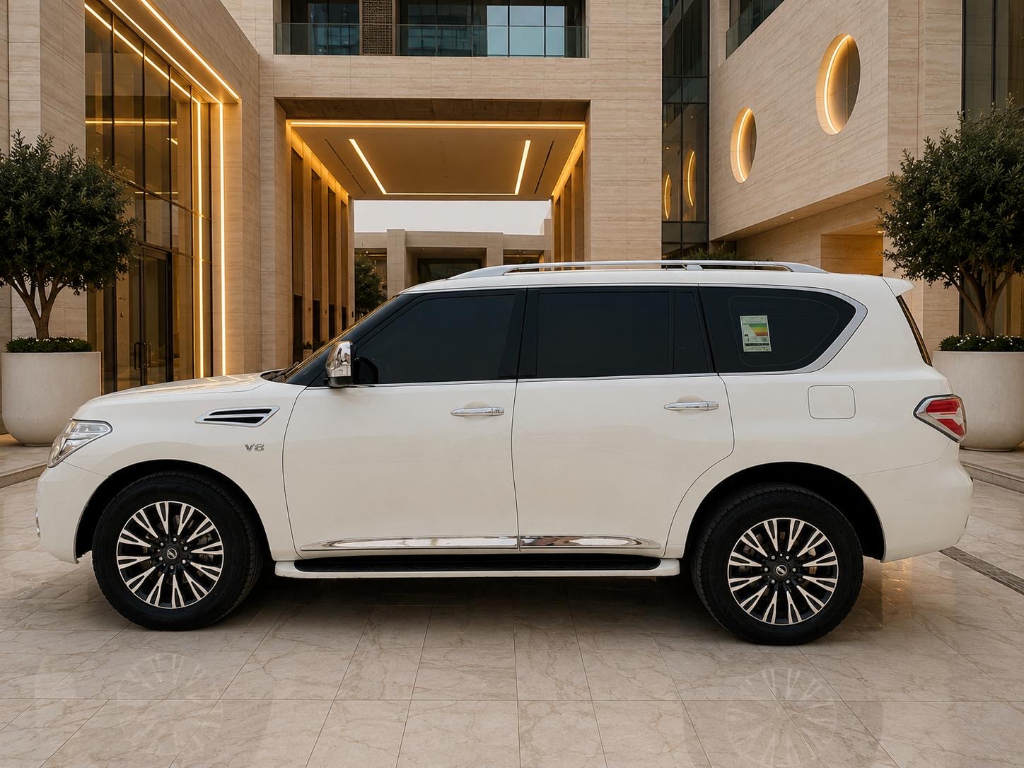 White Nissan Patrol XE 2019