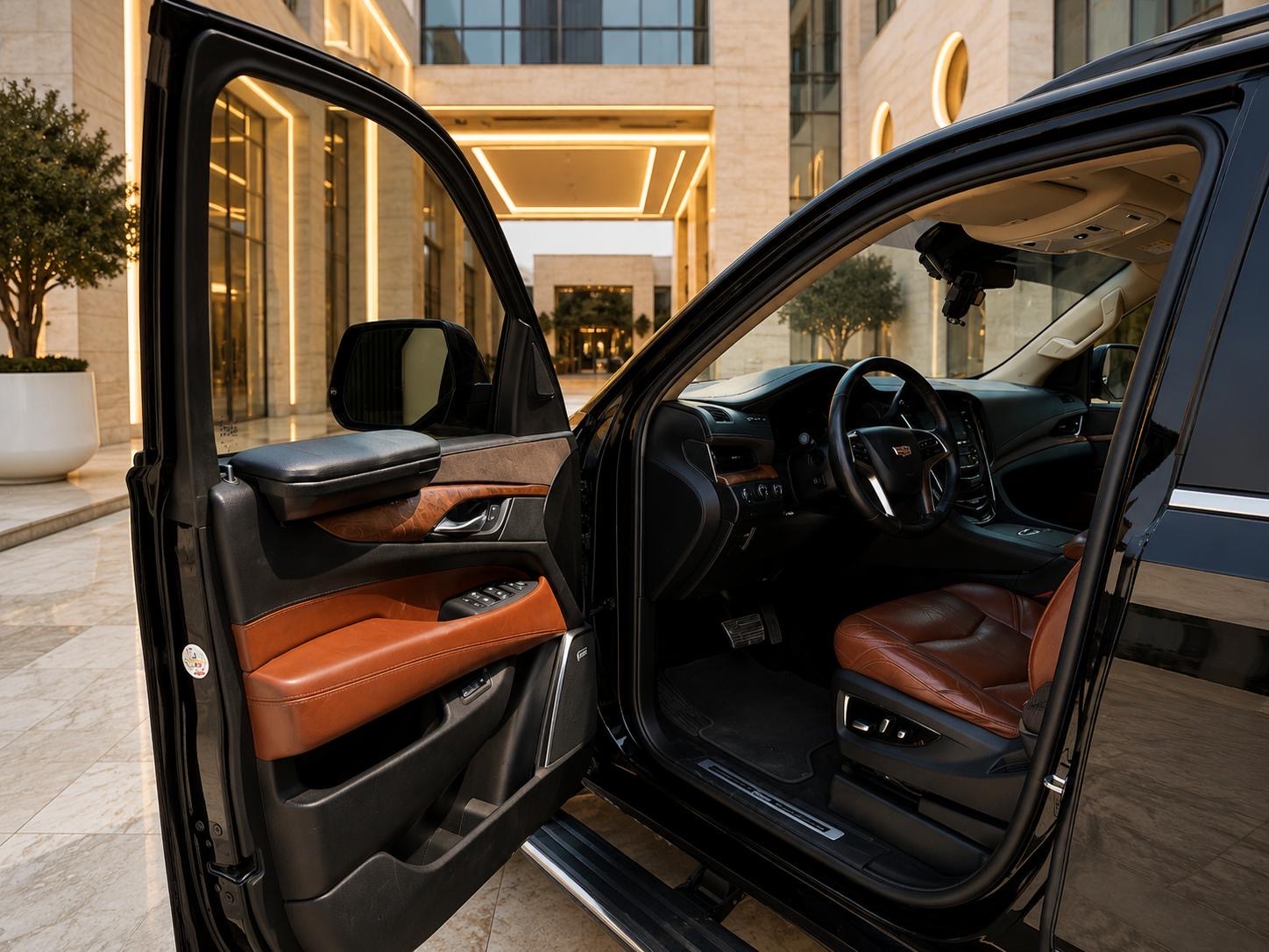 Black Cadillac Escalade ESV V 2017