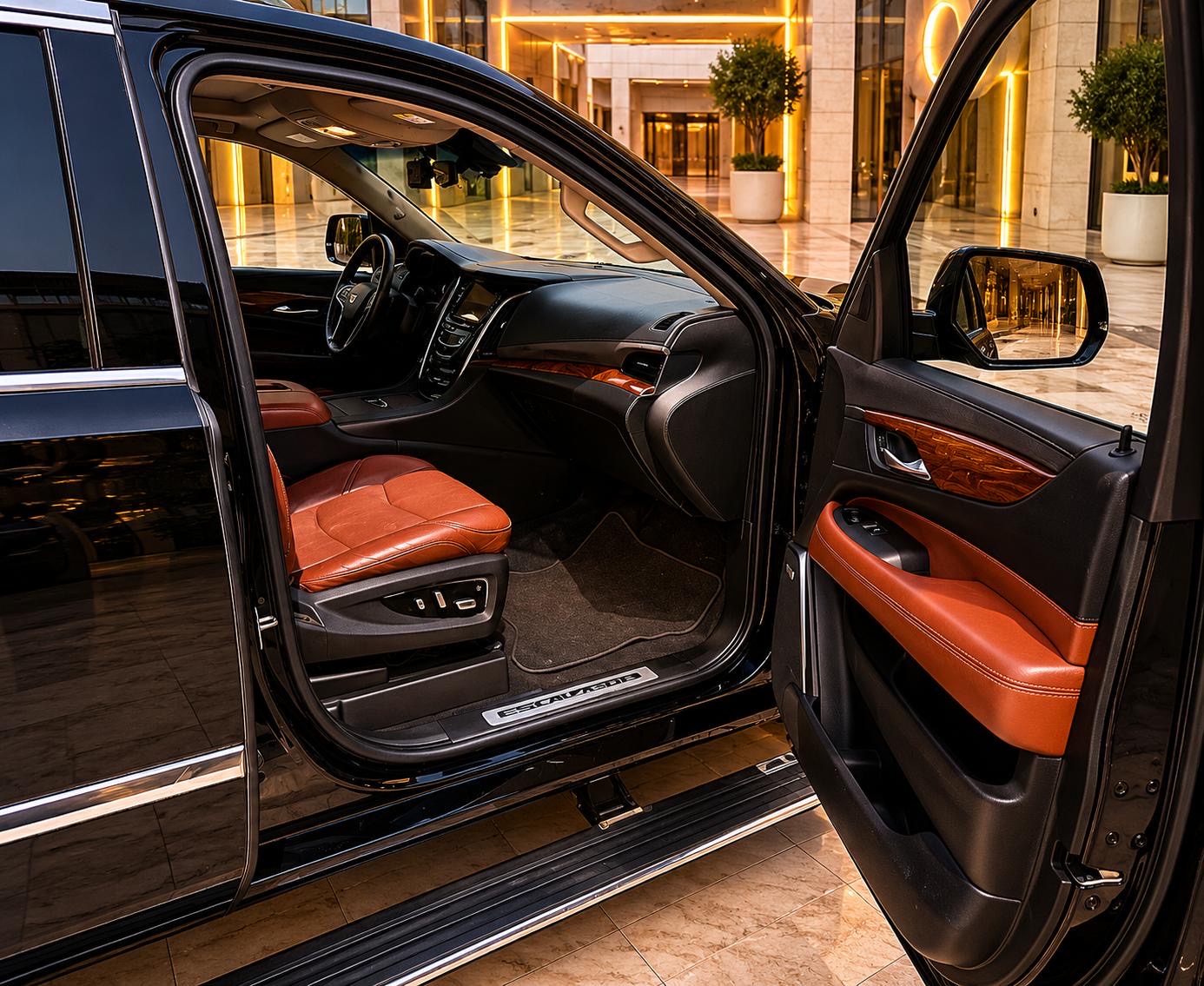 Black Cadillac Escalade ESV V 2017