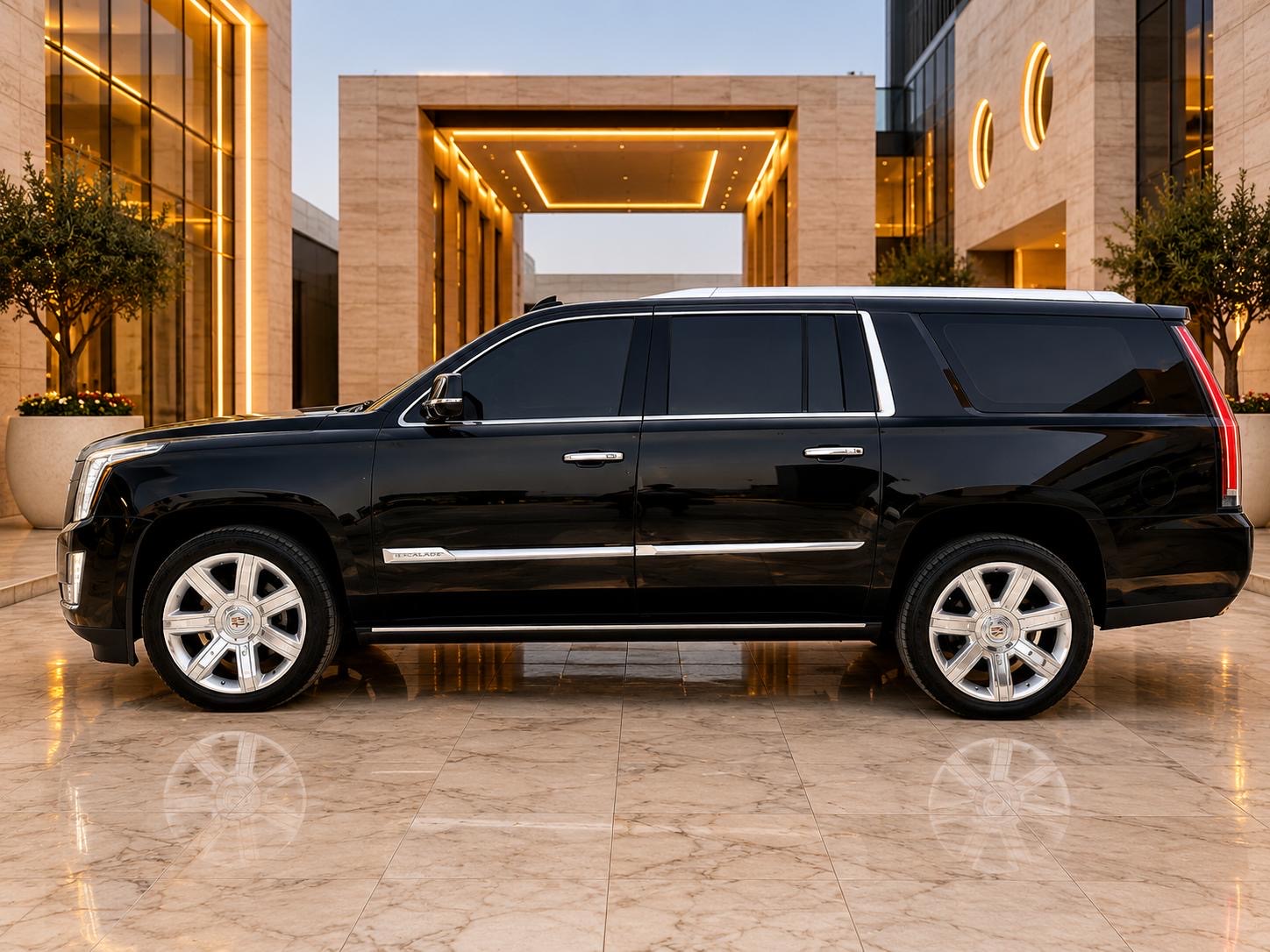 Black Cadillac Escalade ESV V 2017