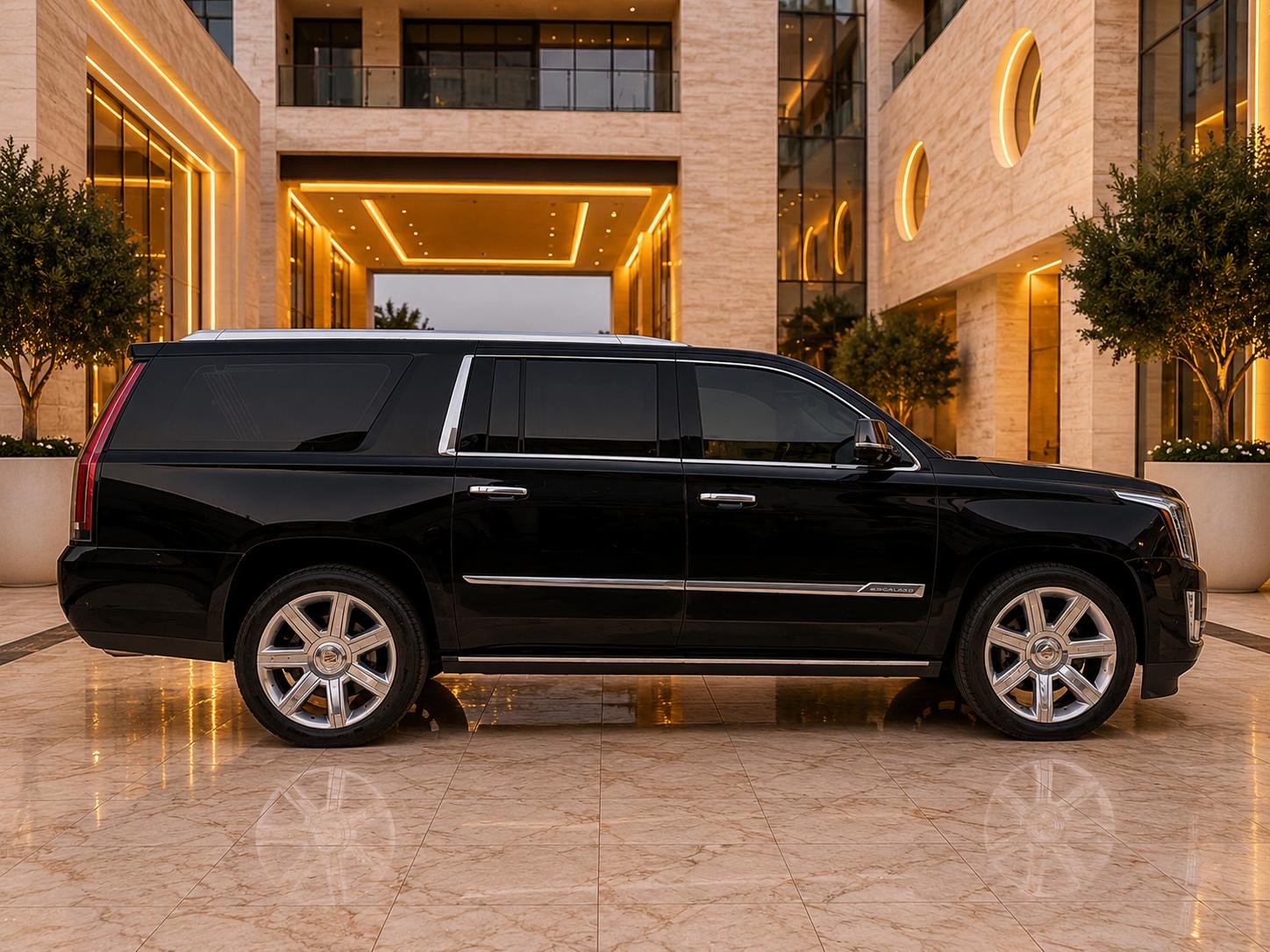Black Cadillac Escalade ESV V 2017
