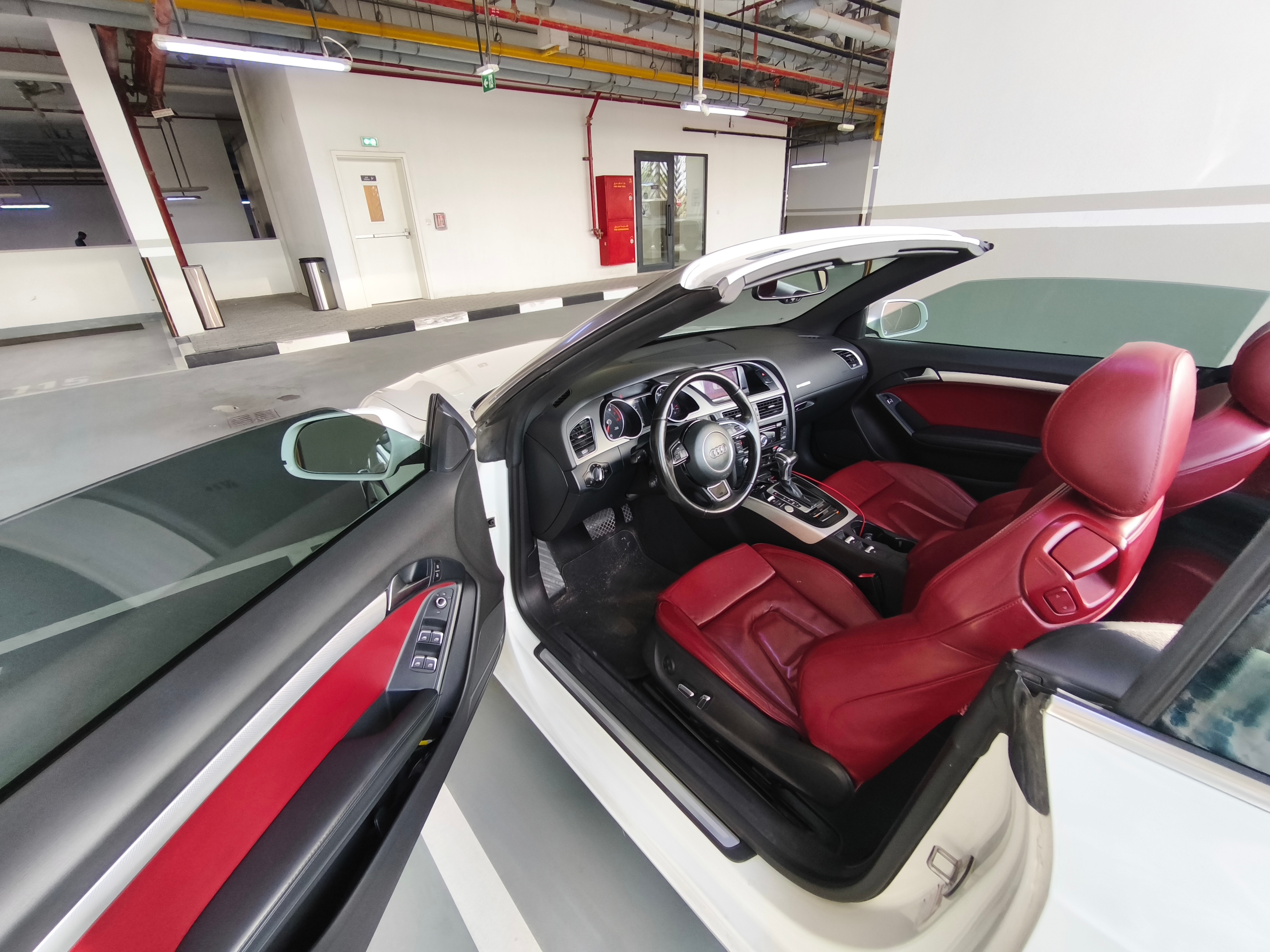 White Audi A5 Convertible 2015