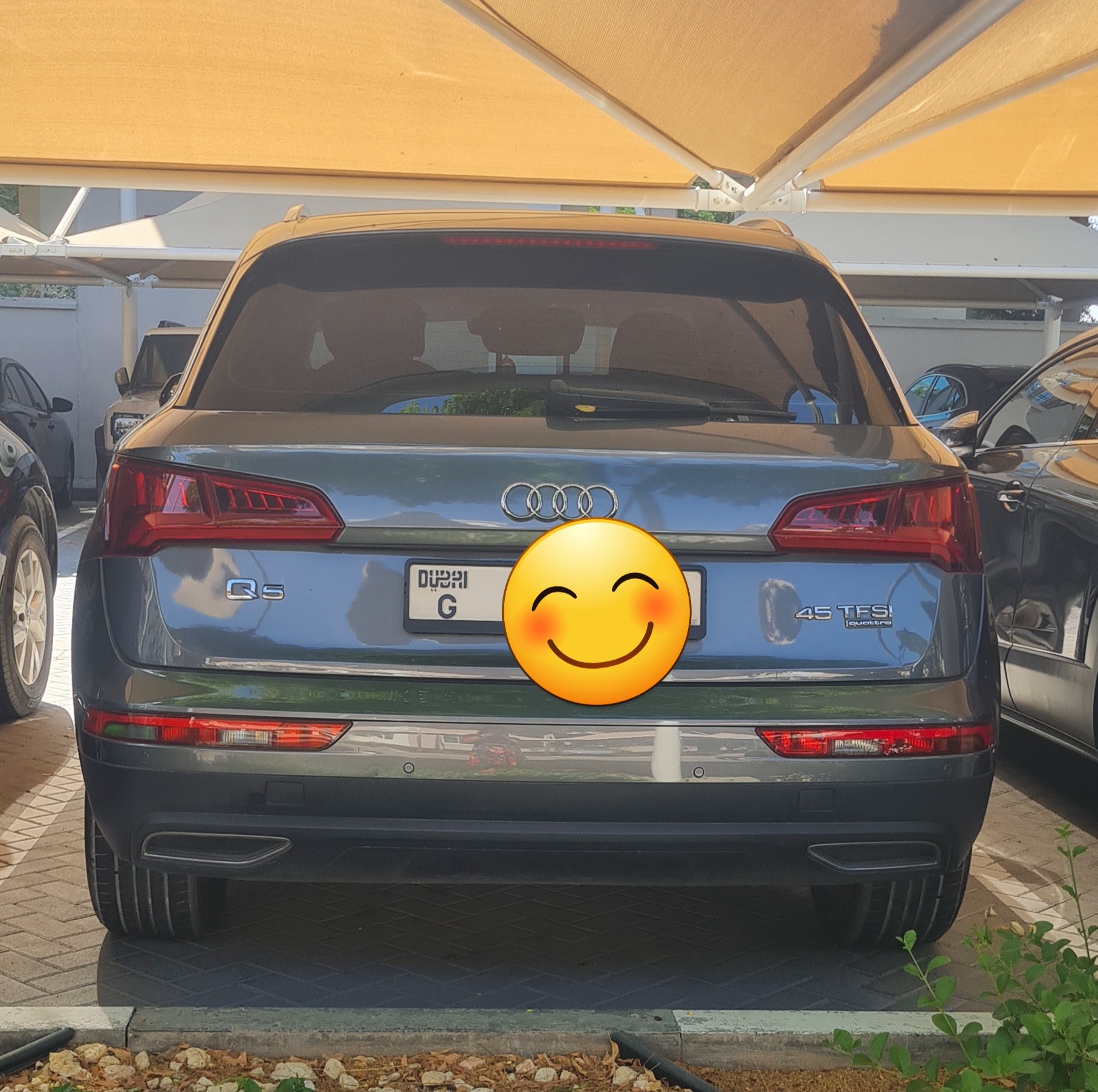 Grijs Audi Q5 45 TFSI quattro 2018