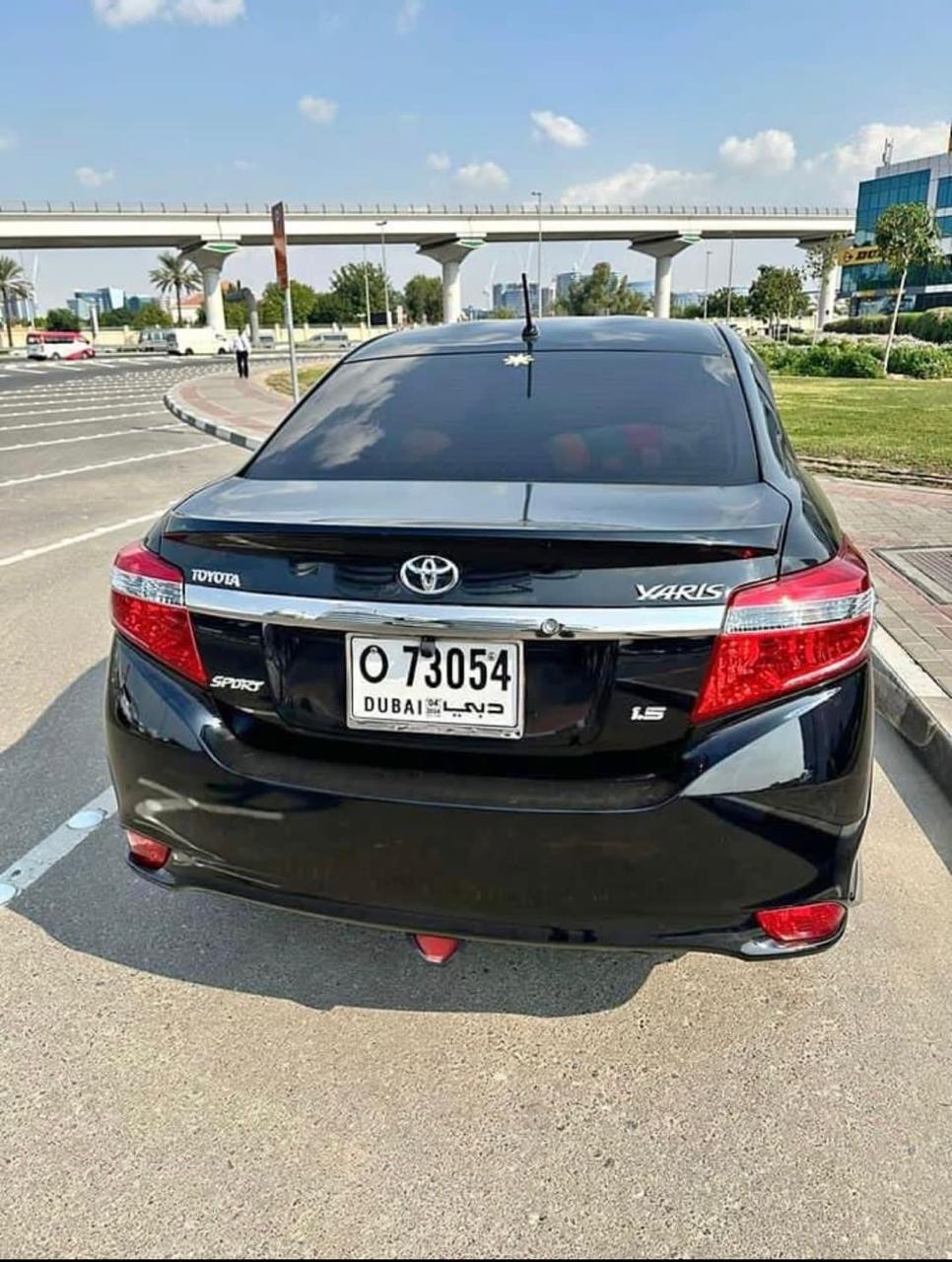 Black Toyota Yaris Sedan 2014