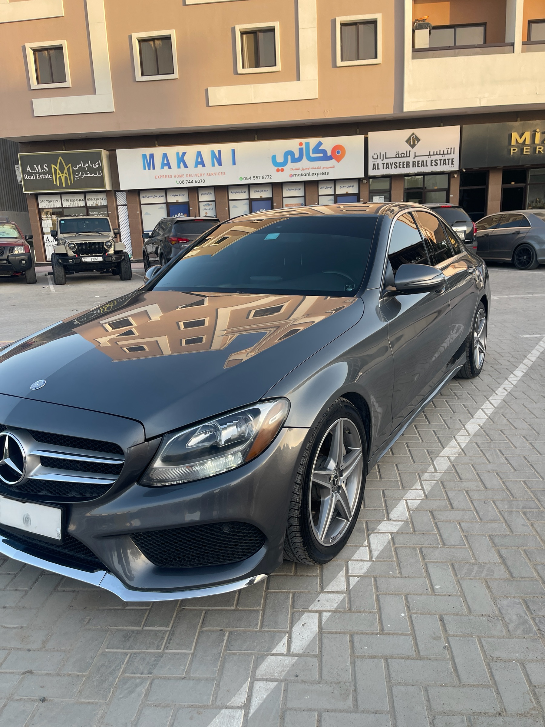 Gray Mercedes Benz C300 4Matic 2017