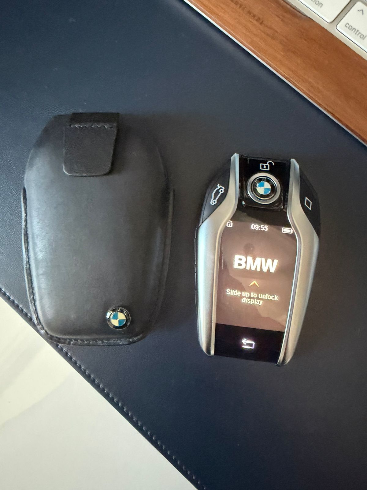 Blue BMW 730Li 2017