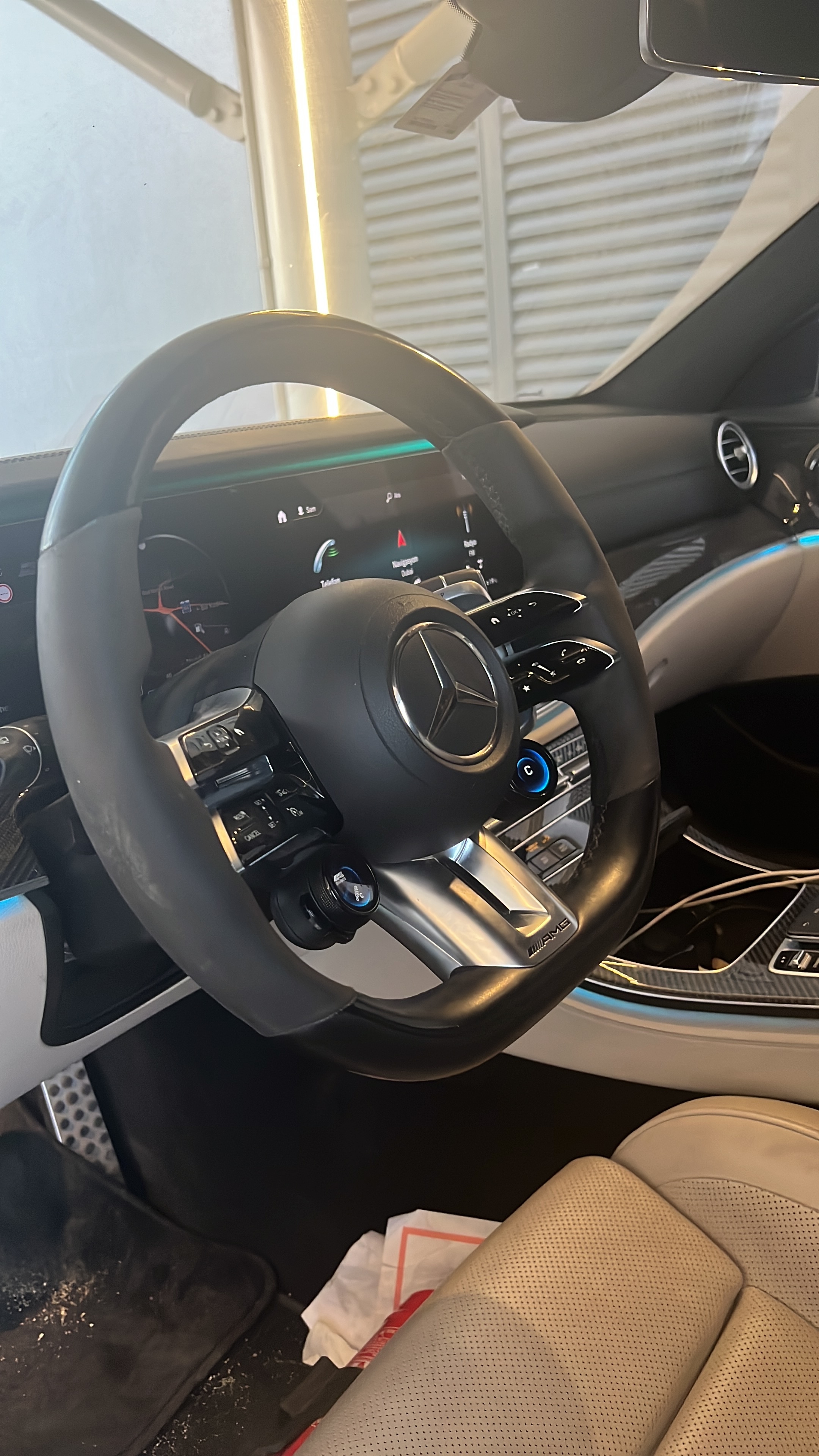 White Mercedes Benz AMG E63 S 2021