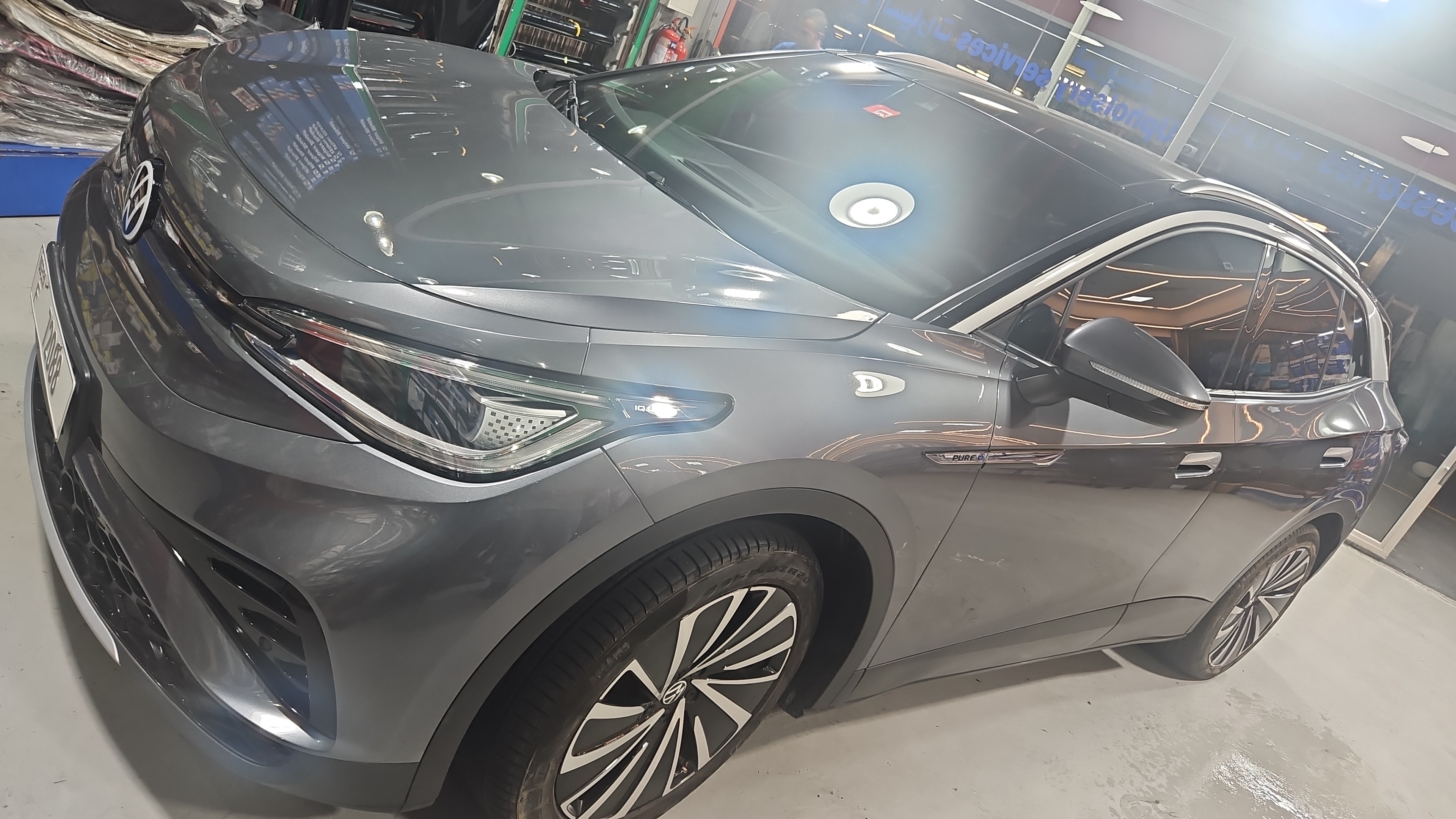 Gray Volkswagen ID4 PURE + 2022