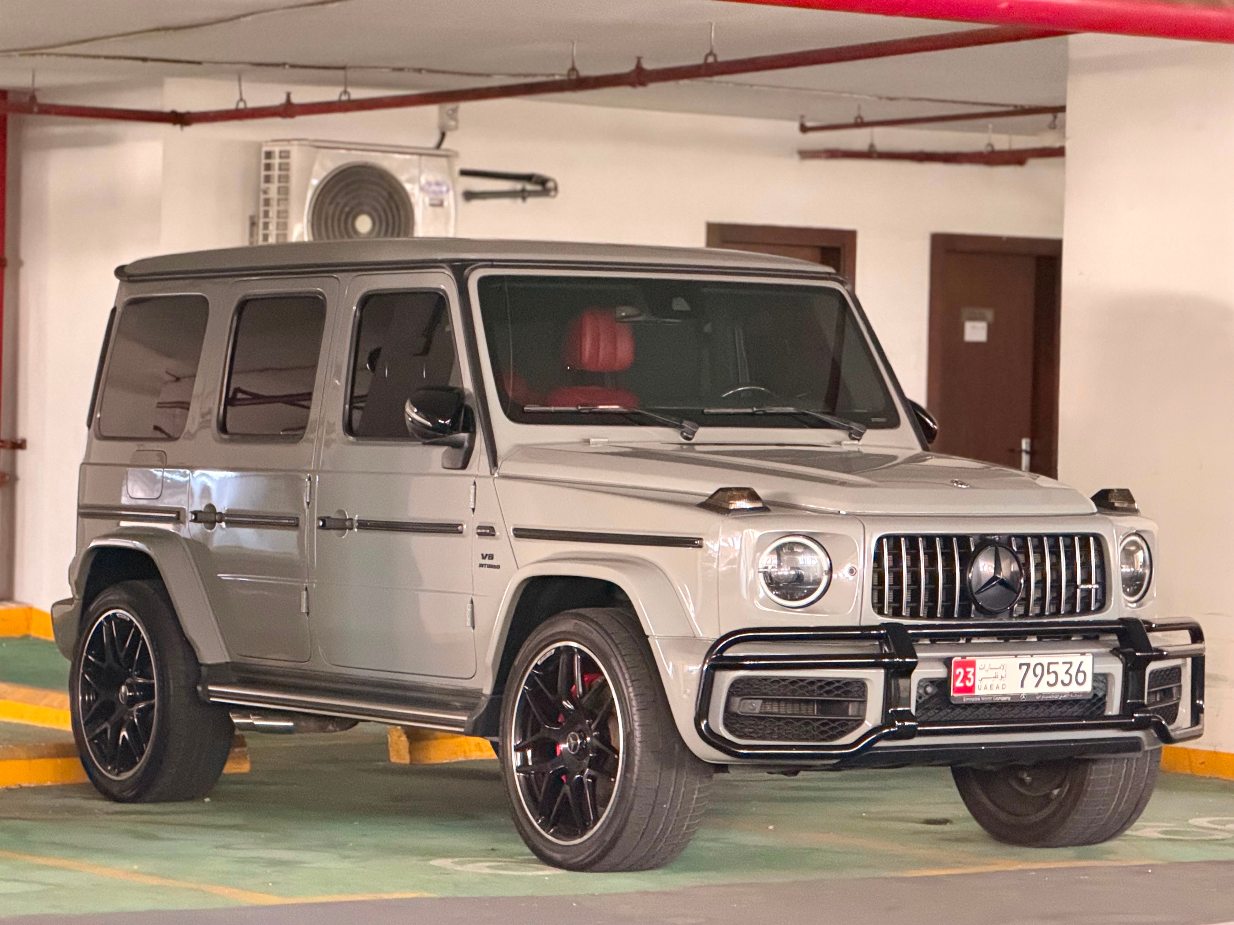 Gray Mercedes Benz AMG G63 2019