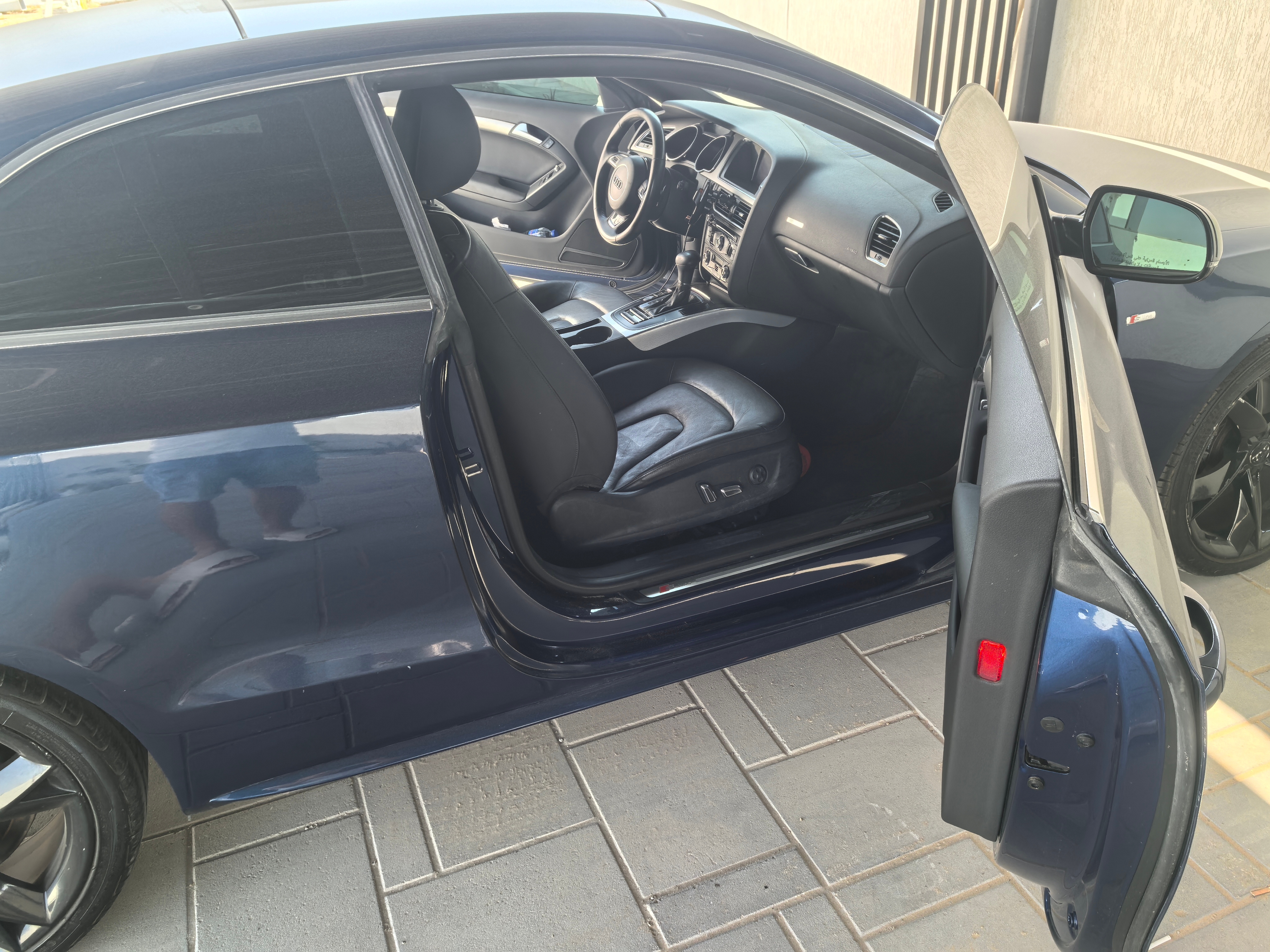 Blue Audi A5 S Line 2014