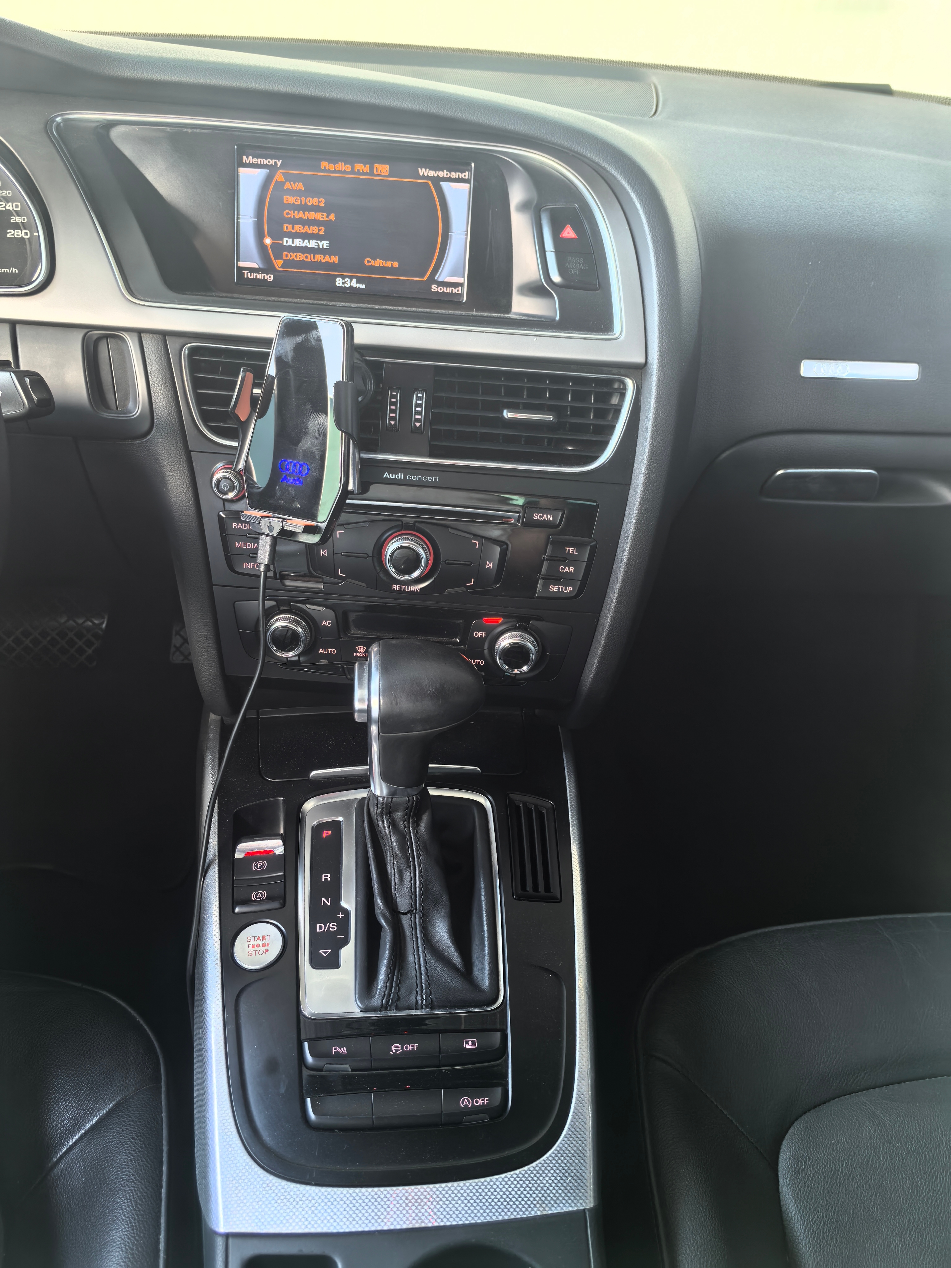 Blue Audi A5 S Line 2014