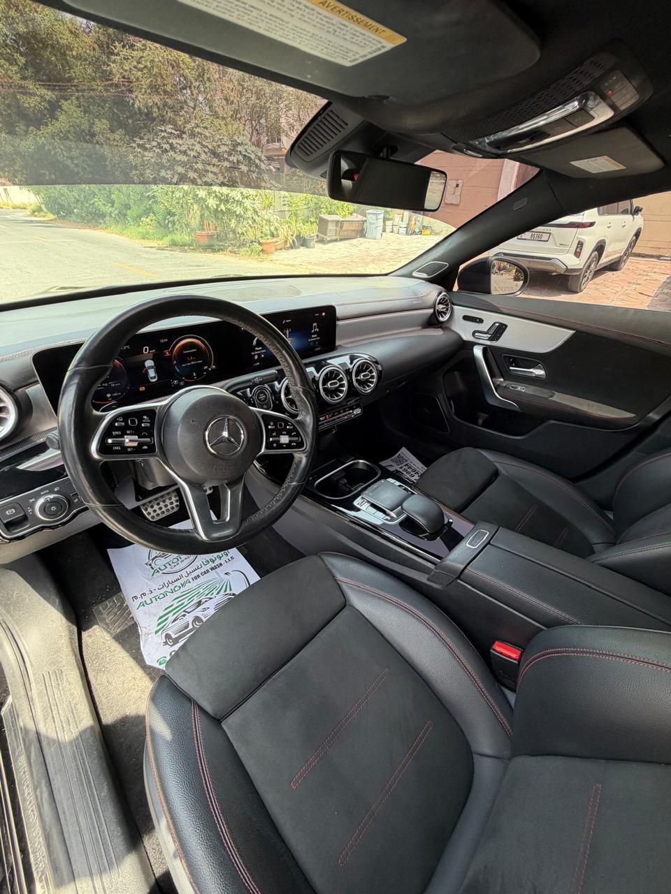 Black Mercedes Benz CLA250 2020