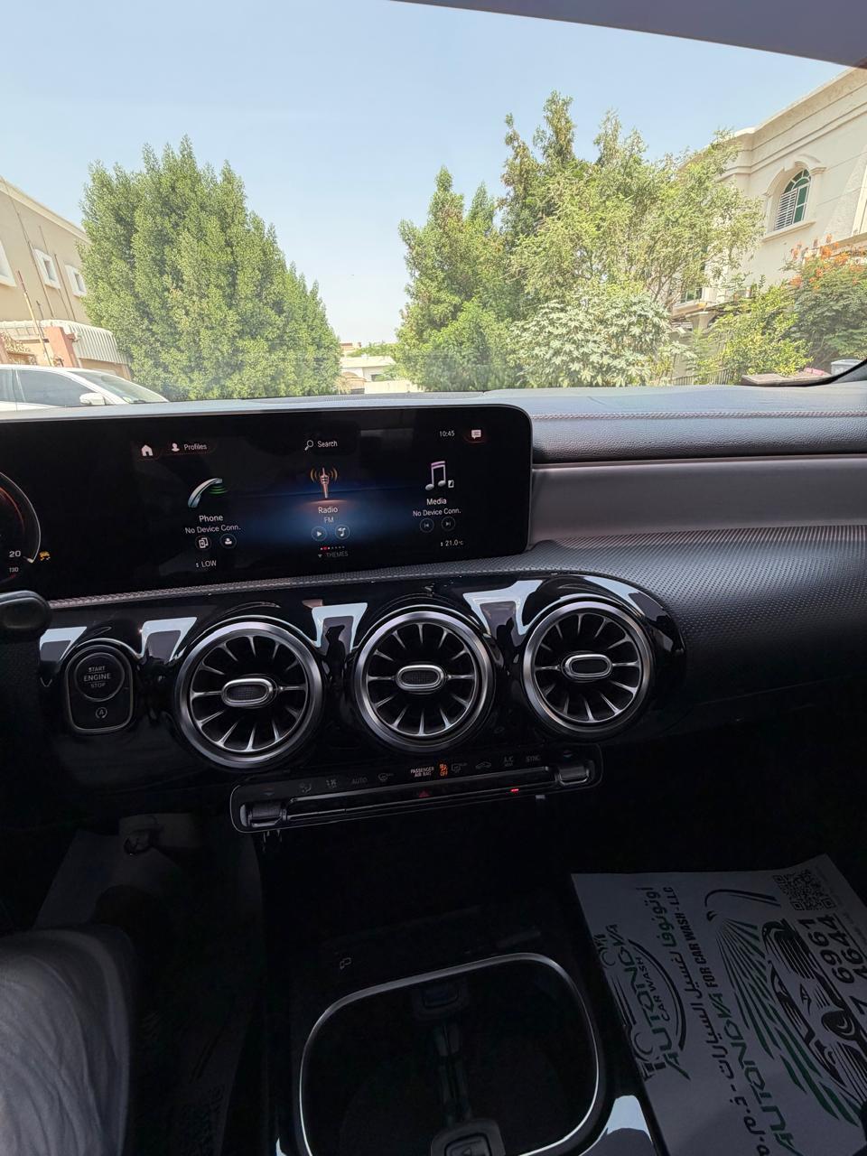 Black Mercedes Benz CLA250 2020