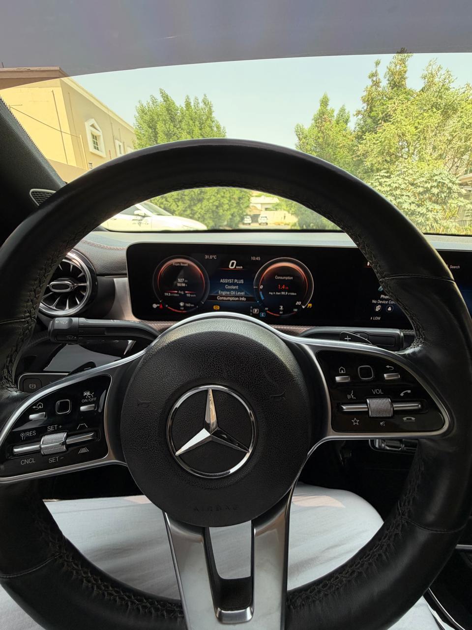 Black Mercedes Benz CLA250 2020