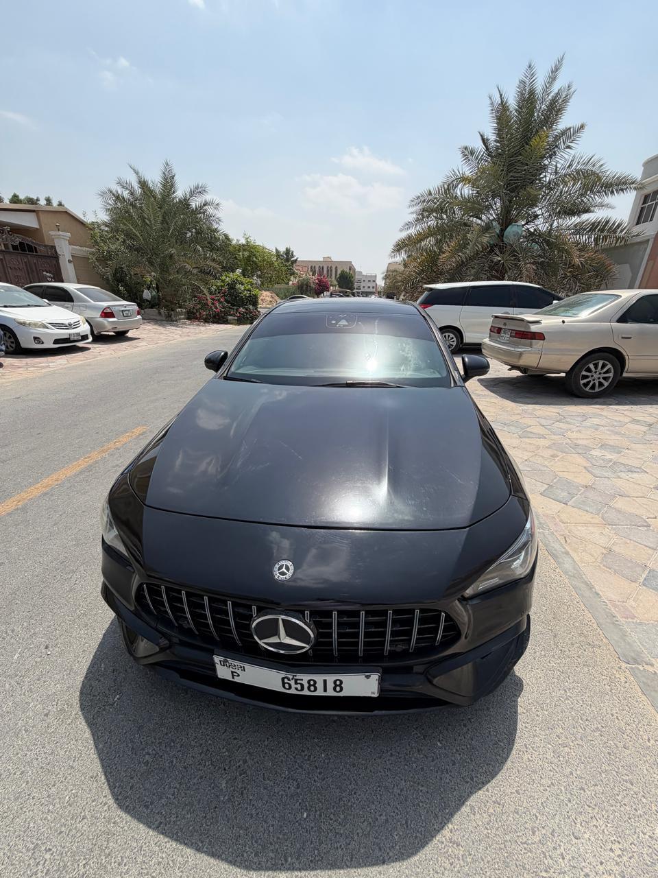 Black Mercedes Benz CLA250 2020