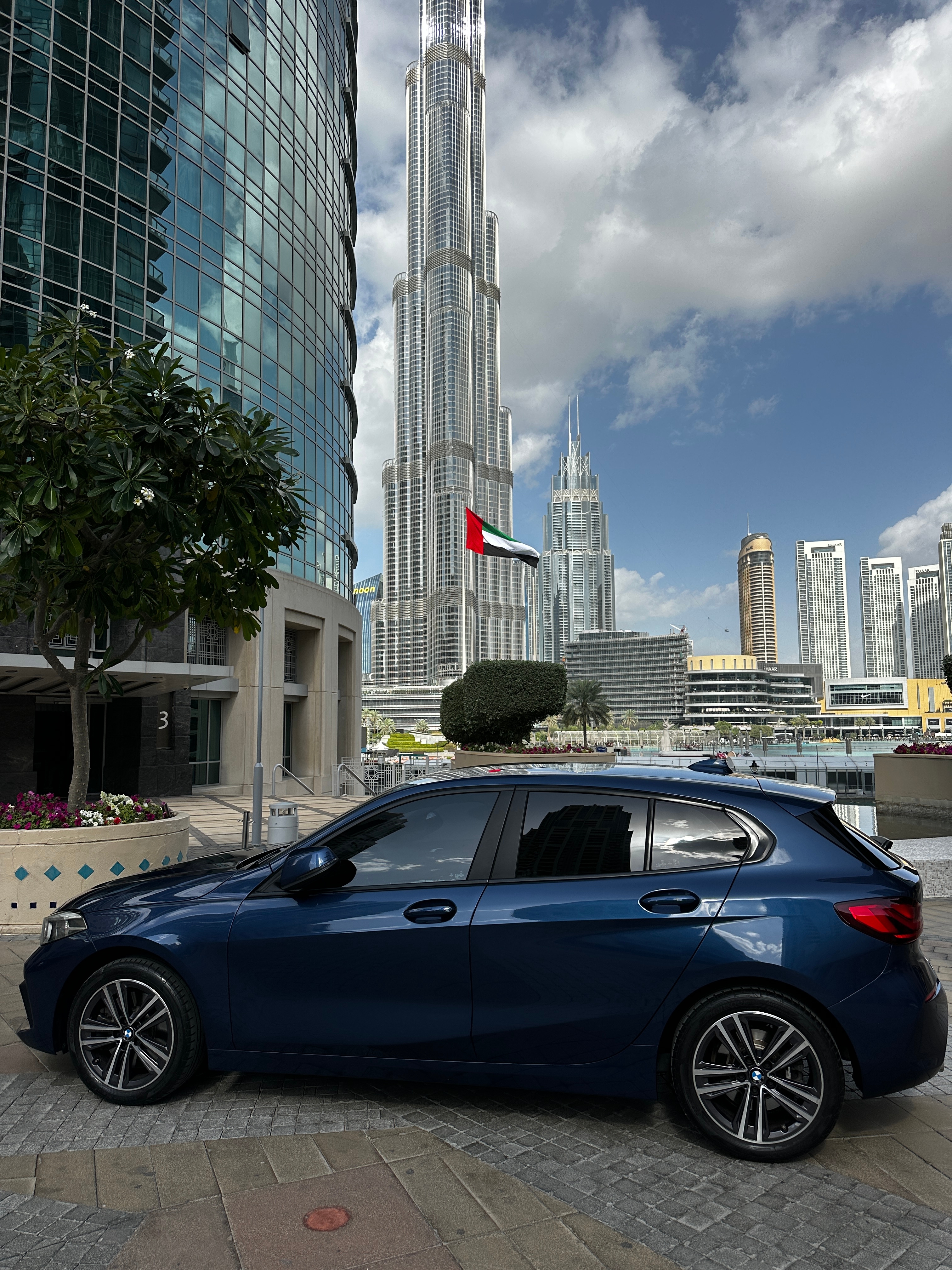 Blue BMW 1-Series 120i 2021