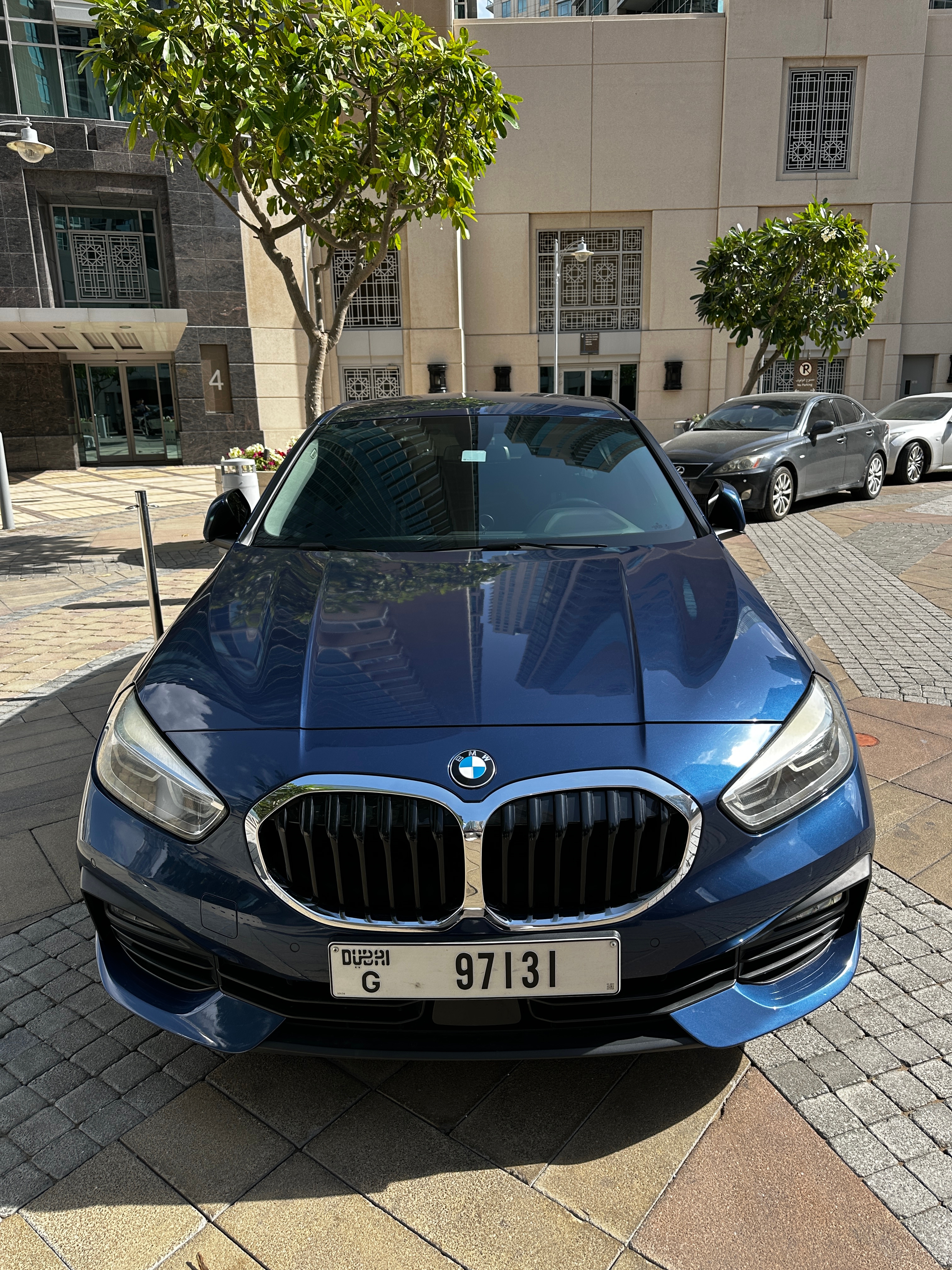 Blue BMW 1-Series 120i 2021