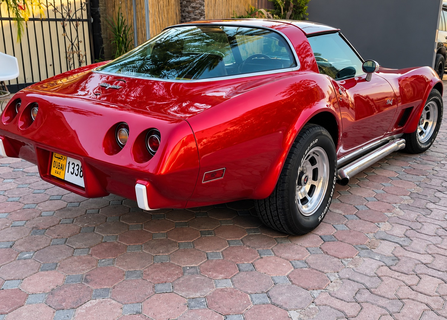 Red Chevrolet Corvette Stingray 1980