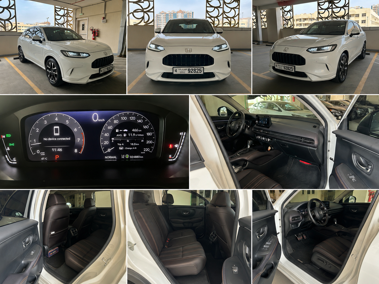 White Honda ZR V EX 2023