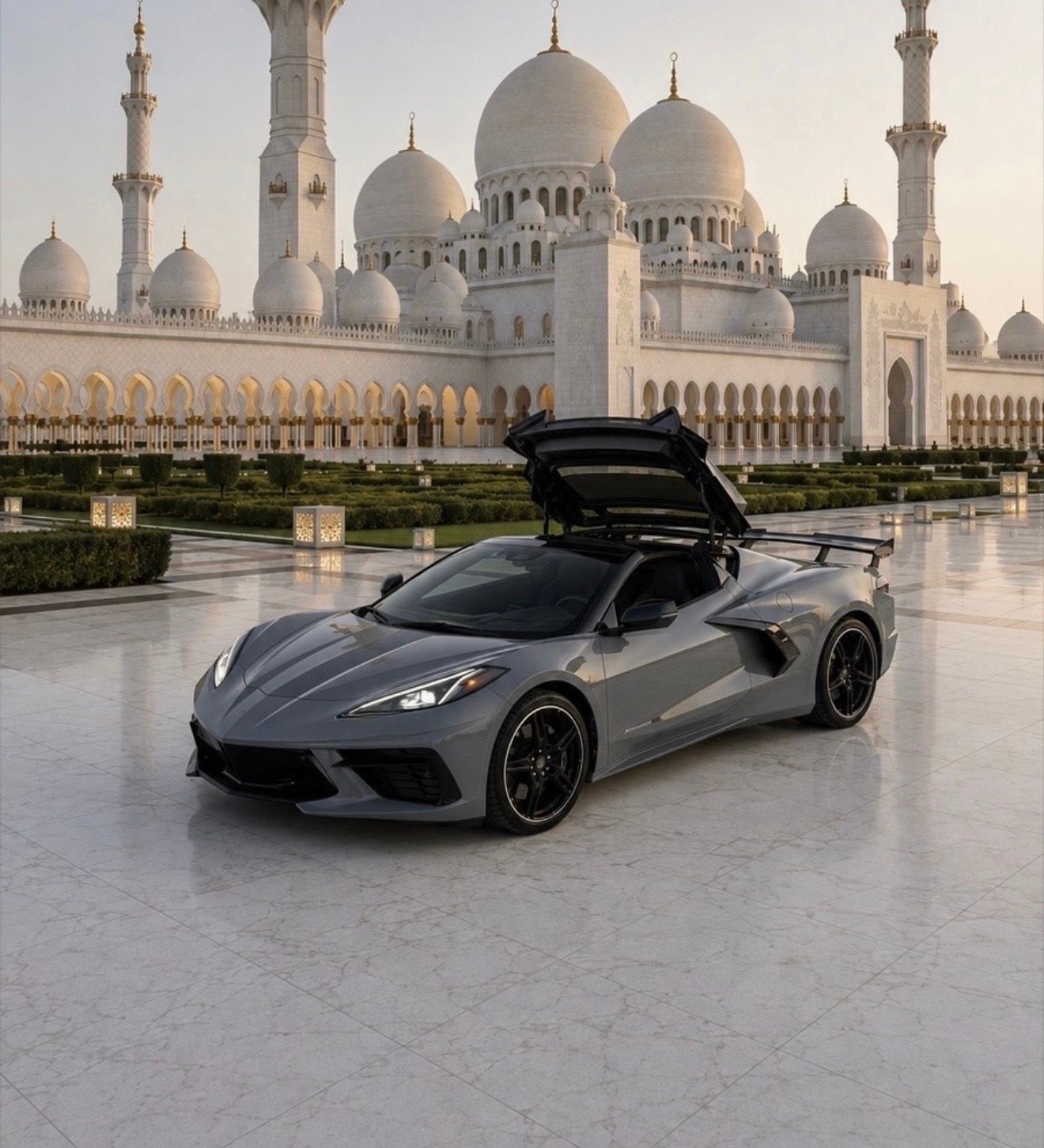 gris Chevrolet Corvette C8 Stingray Convertible 2024