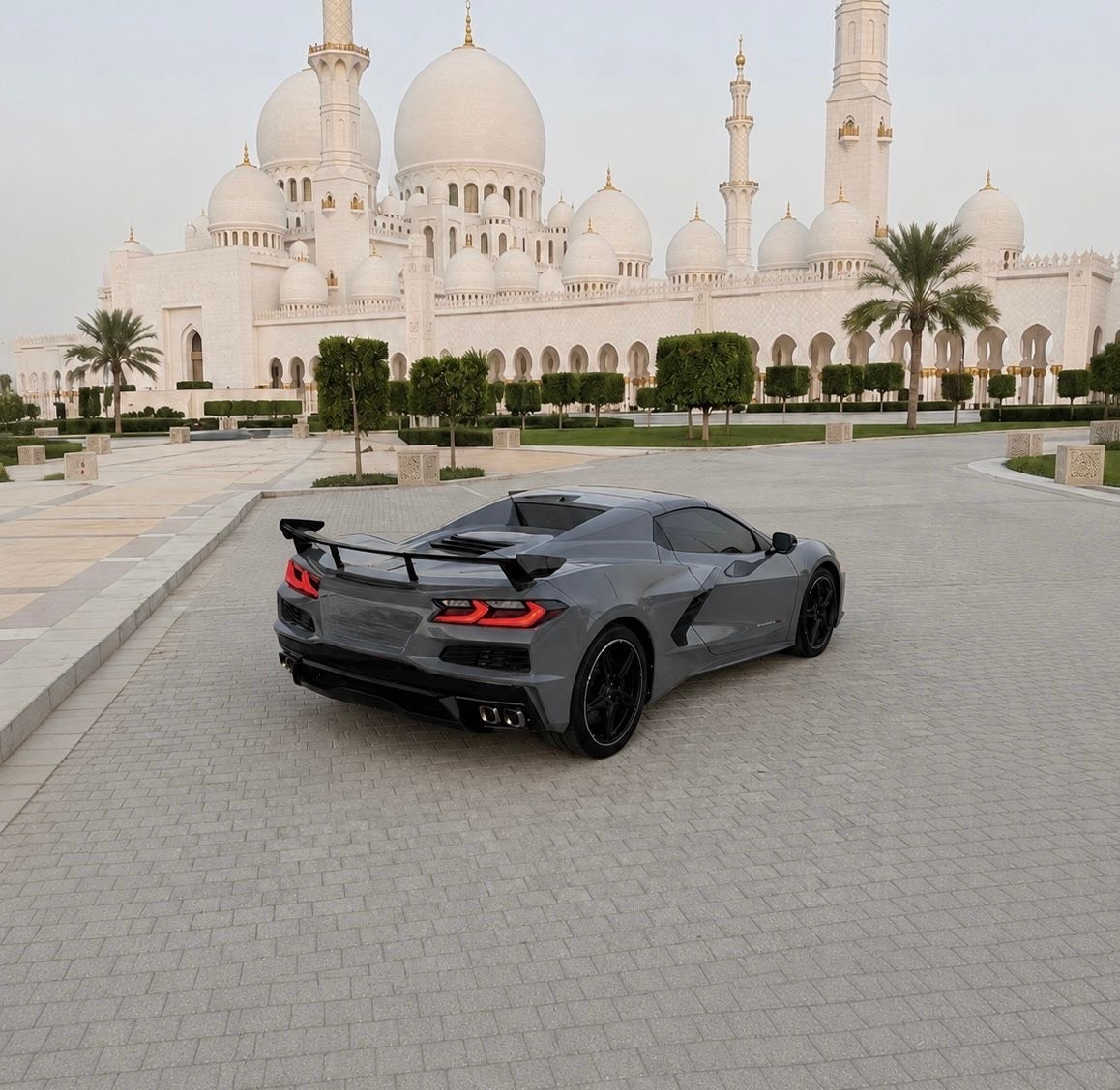 Gray Chevrolet Corvette C8 Stingray Convertible 2024