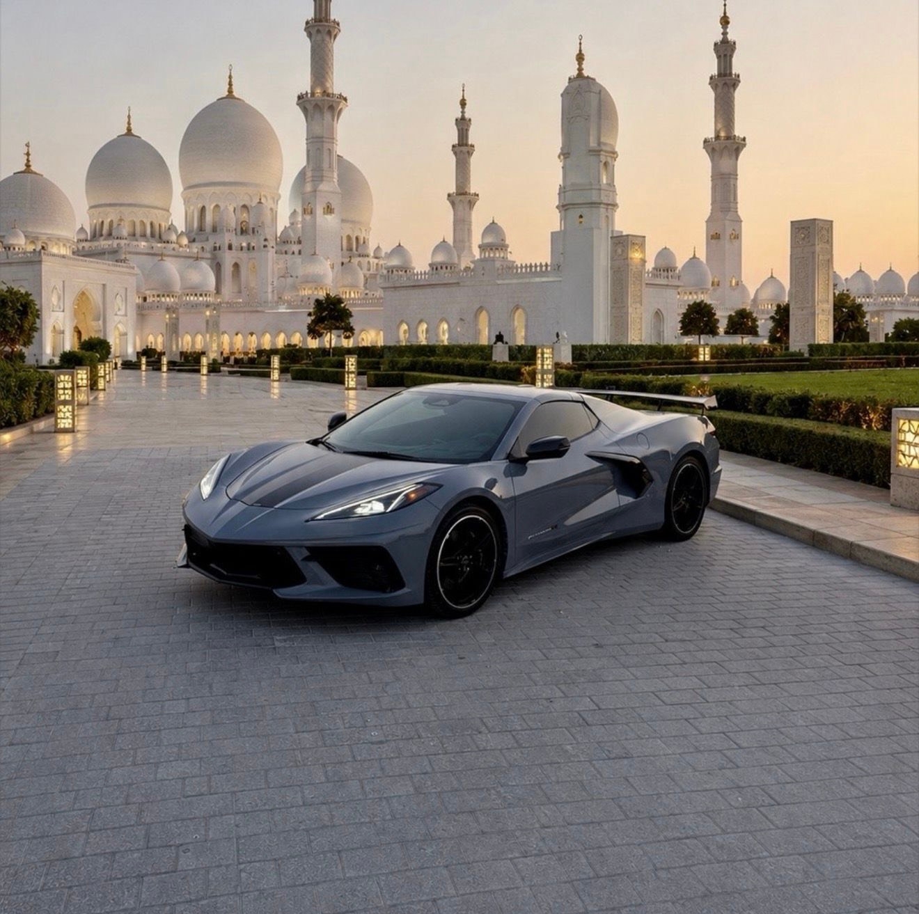 Gray Chevrolet Corvette C8 Stingray Convertible 2024